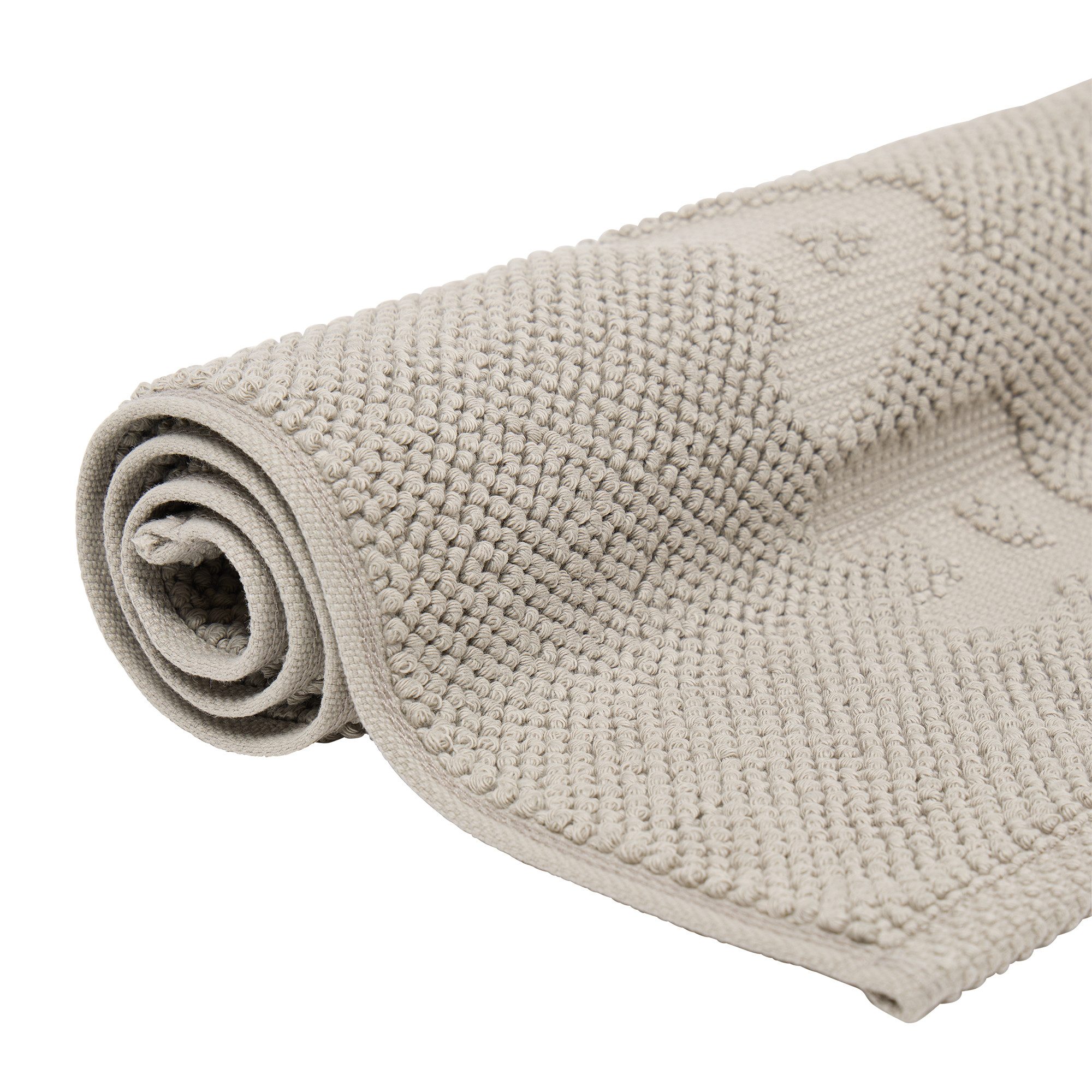 Sansibar Sylt Badematte Sansibar Badteppich "PEBBLE", 100% Baumwolle, edle Optik, Baumwolle, pflegeleicht, hochwertige Qualität, saugfähig – Bild 3 von 3