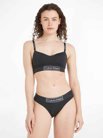 Calvin Klein Underwear Bralette mit Logoschriftzügen an Trägern und Bund