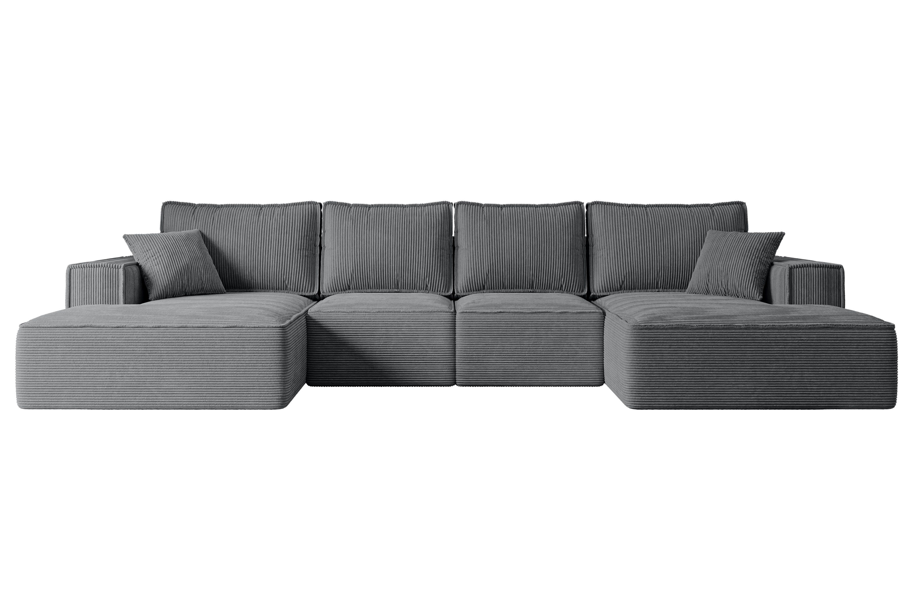 ALTDECOR Wohnlandschaft SIERRA-U-S, Couch mit Schlaffunktion, Wohnzimmer - günstig online kaufen