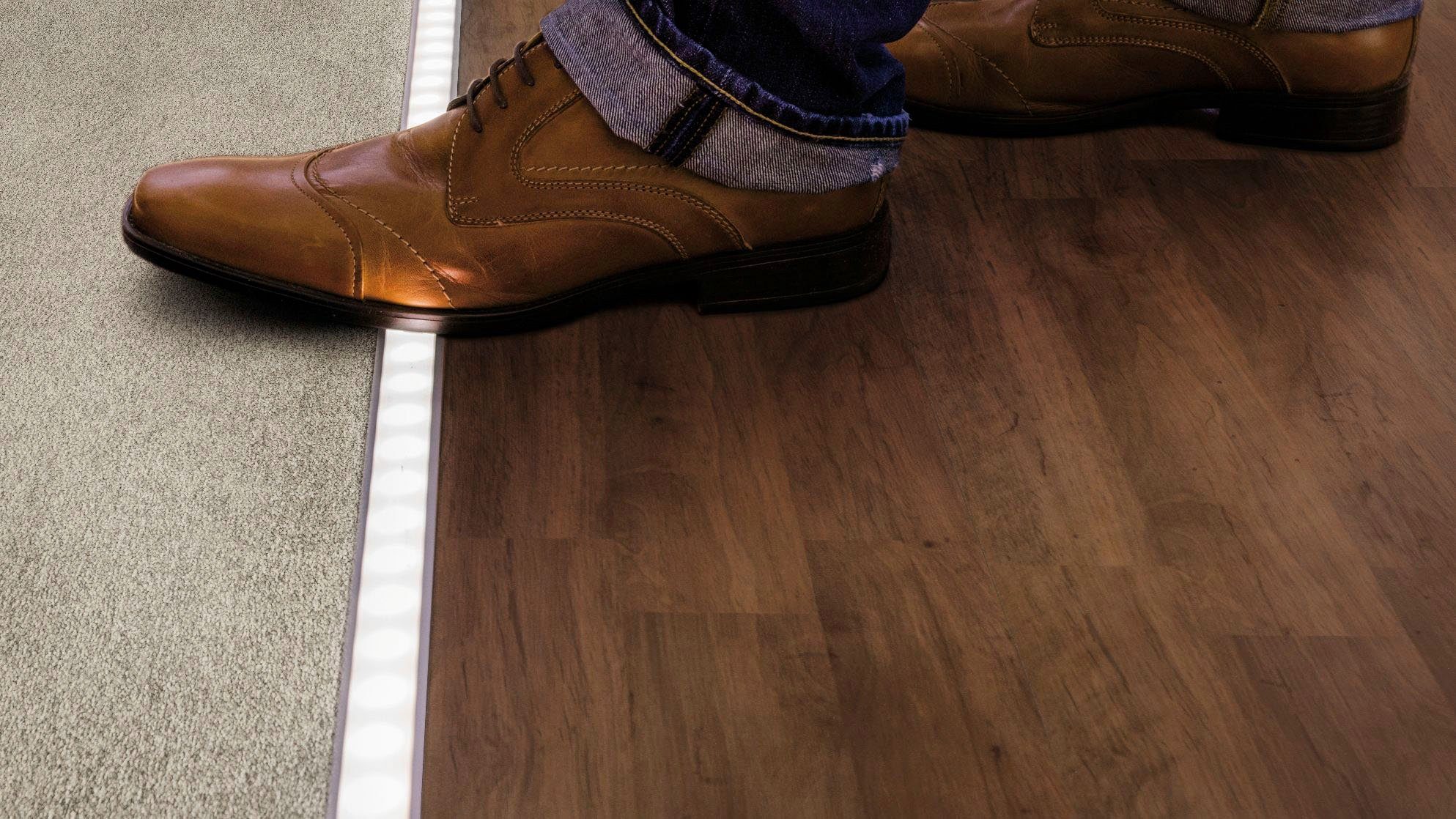 Satin,Alu/Kunststoff Floor eloxiert, Diffusor Alu Profil Alu 100cm LED-Streifen Paulmann mit