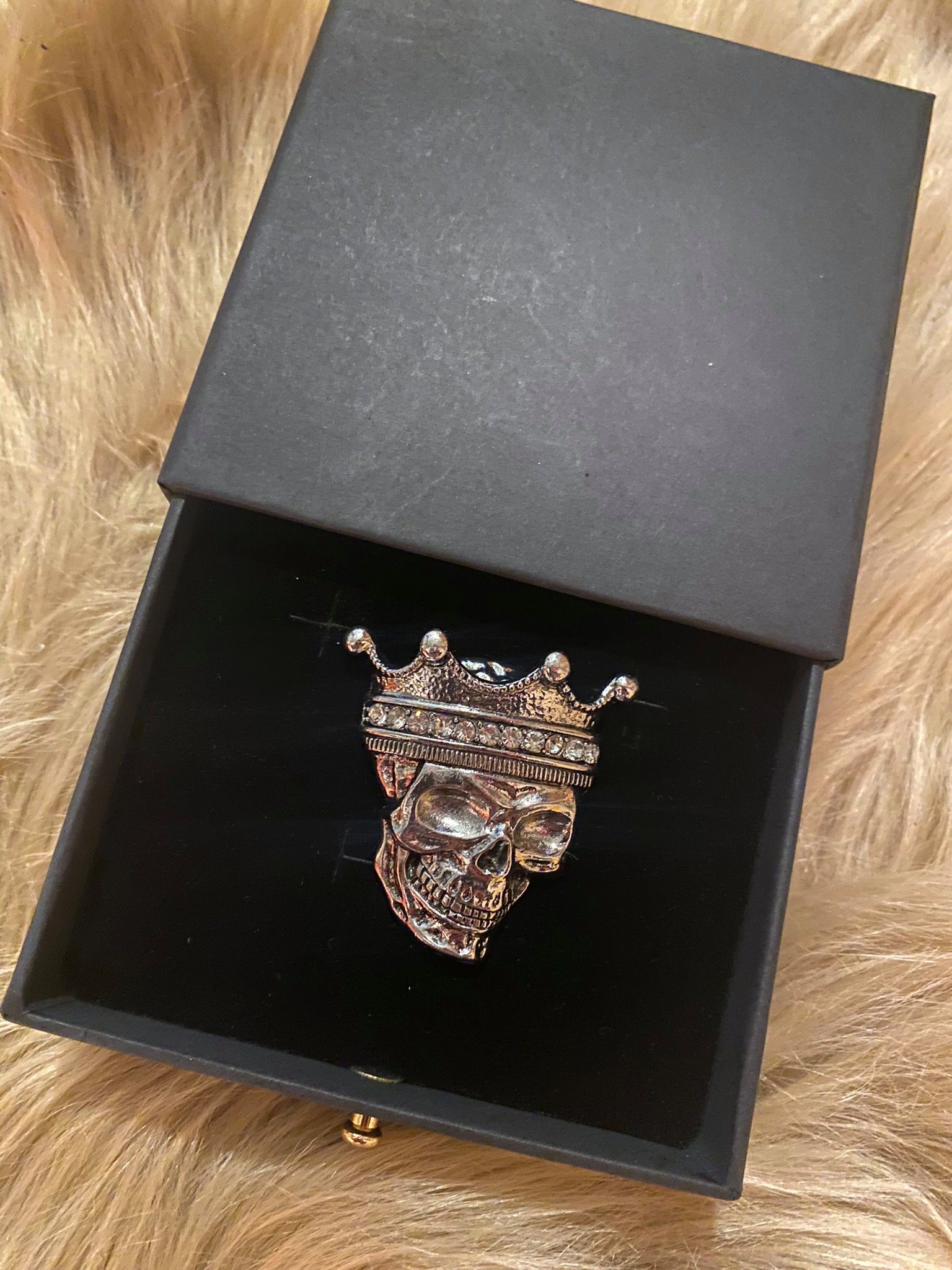 Aaron Bane Brosche Aaron Bane Totenkopf Magnet Brosche Herren Pin Anzug Sakko Blazer