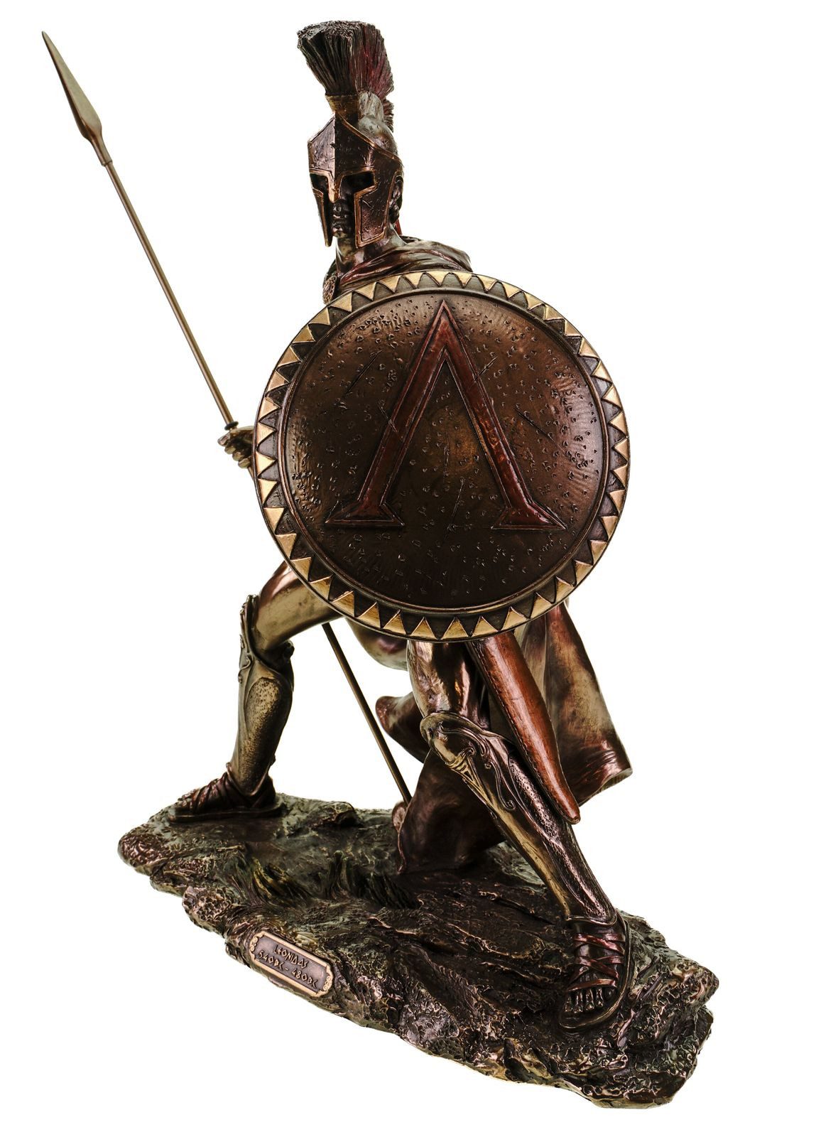 Vogler Dekofigur Dekofigur Leonidas Statue mit Schild und Speer 34 cm by Veronese