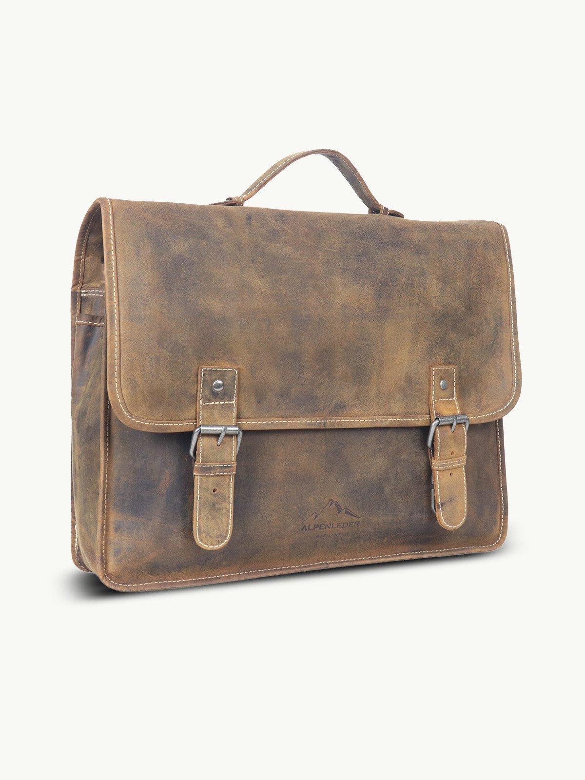 Scippis Messenger Bag ADVENTURE Messenger Bag – Premium Büffelleder-Tasche