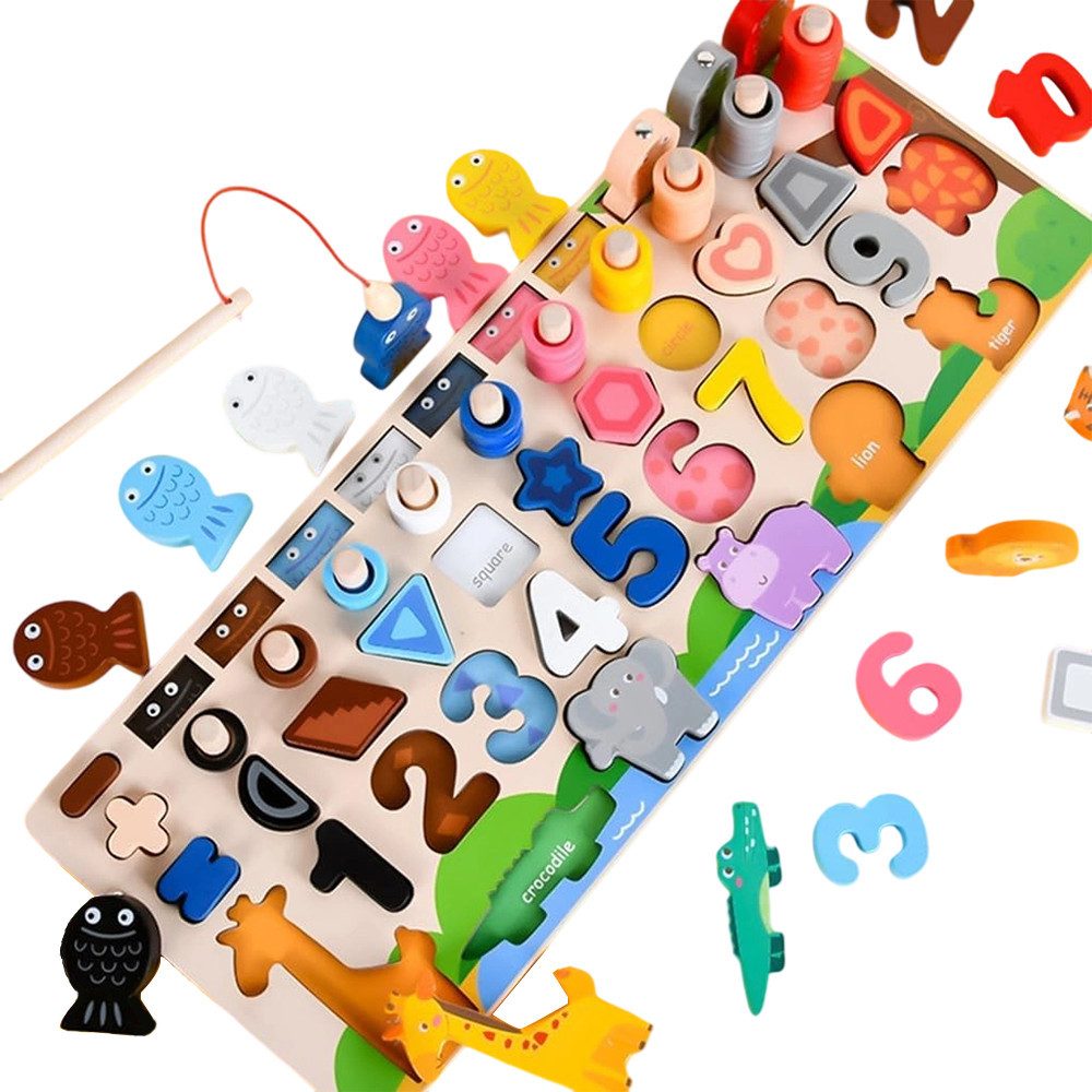 SinLaw Lernspielzeug 6 in 1 Montessori Puzzle Spielzeug, pädagogische Blöck günstig online kaufen