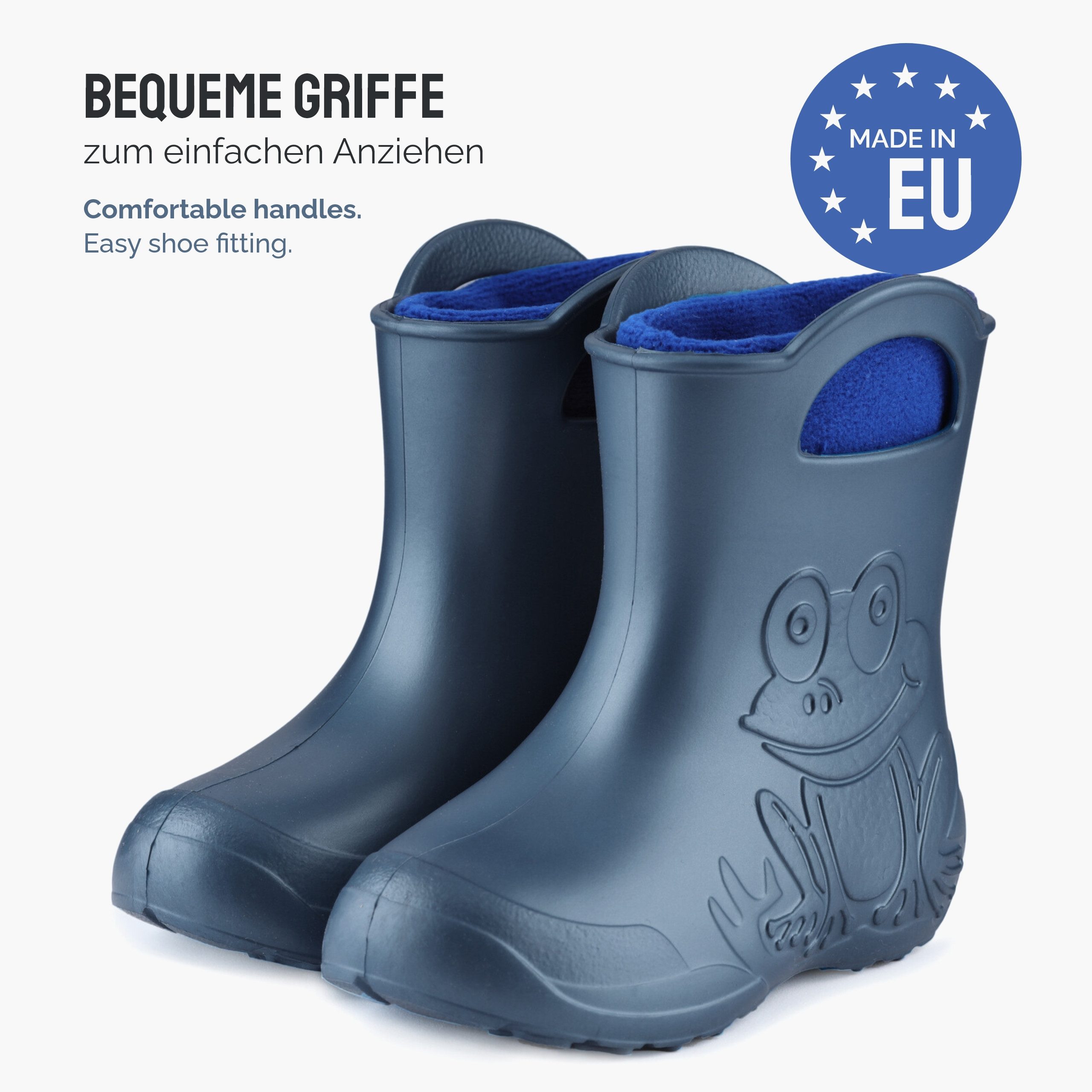 Ladeheid Kinder EVA federleichte Regenschuhe LA-CA-03 Gummistiefel mit herausnehmbares Innenfutter – Bild 5 von 5