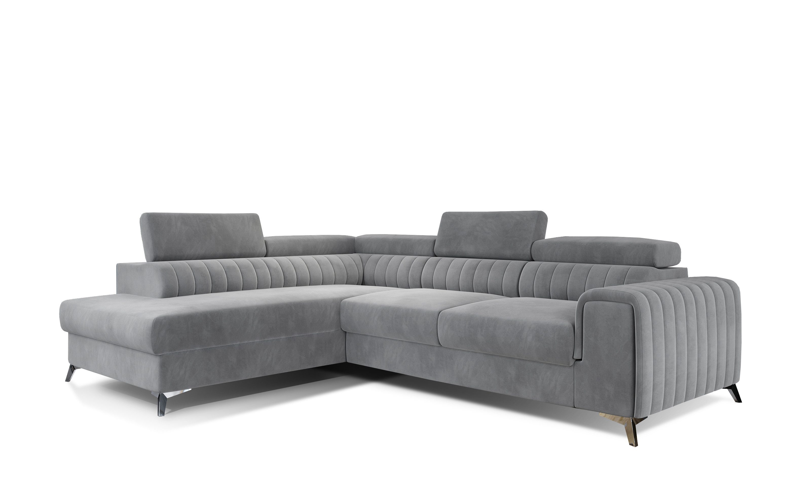 MOEBLO Ecksofa OLIVIER, stilvolle Wohnlandschaft in L-Form mit Schlaffunkti günstig online kaufen