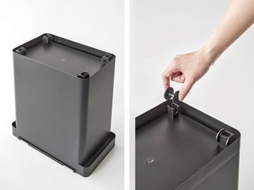 Yamazaki Futterbehälter "Tower" Futterbox mit Dosierbecher, Kunststoff, Aufbewahrung für Trockenfutter, Box für 12kg, luftdicht verschließbar