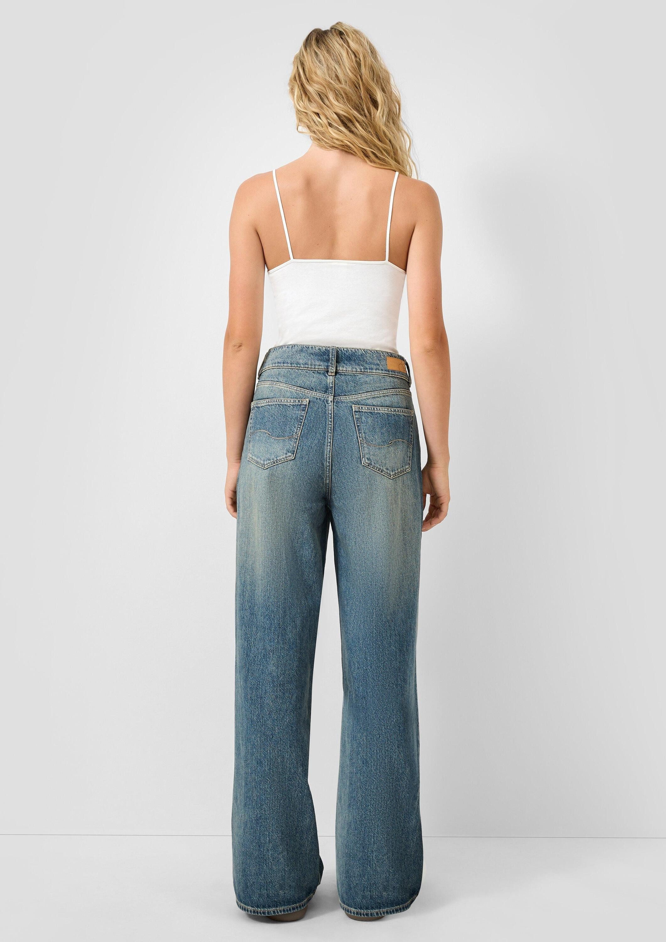 QS Weite Jeans Jeans-Hose Jeans / Wide Fit / High Rise / Wide Leg