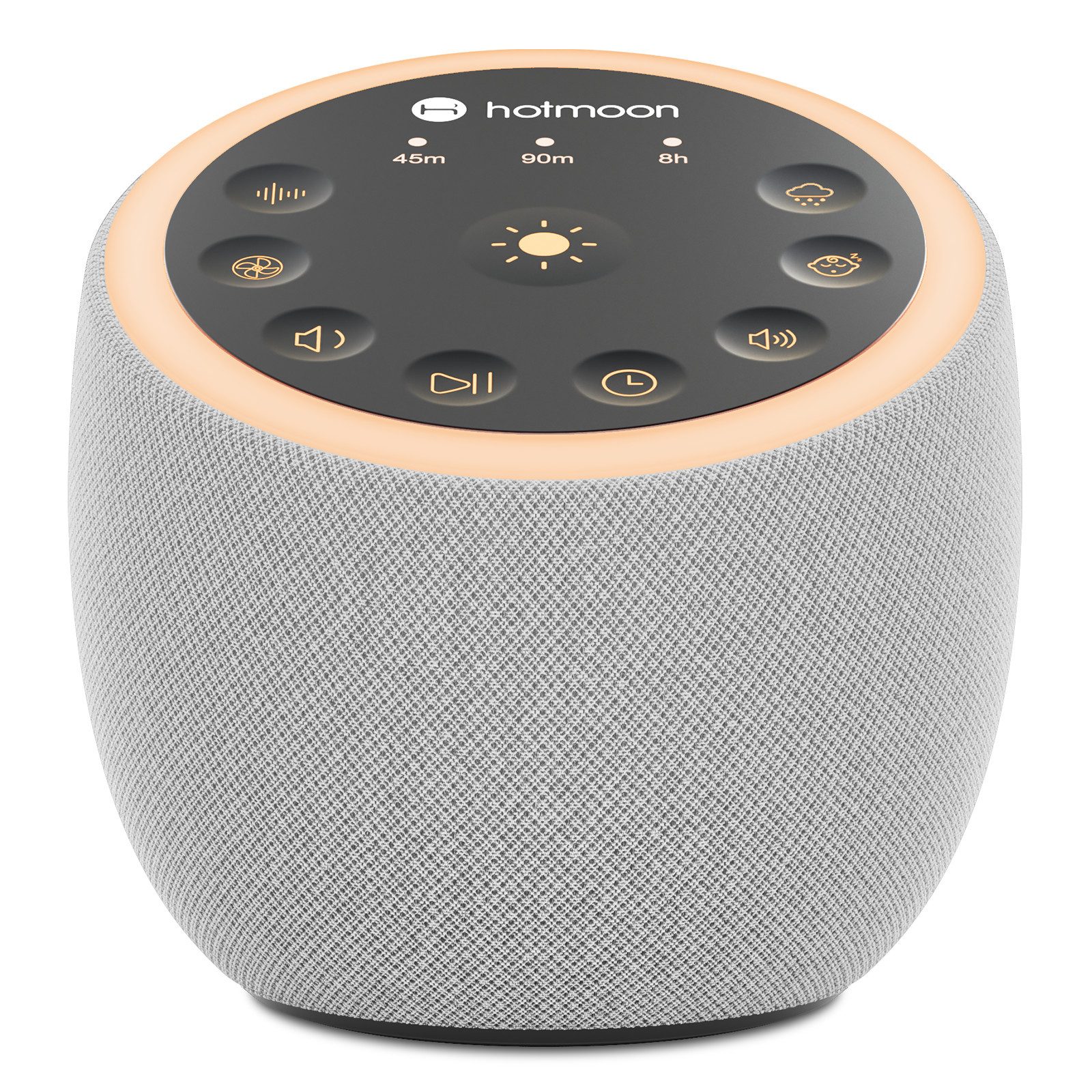 Novostella Einschlafhilfe White Noise Machine Babys Erwachsene Durchschlafhilfe Kopfhörer (Berührungssteuerung, Gebaut in 40 Entspannende Geräusche, weiß grün braun Rauschen, natürliche Geräusche, Fan Geräusche, Doppelte Lautsprecher, 40 Klänge, Nachtlich