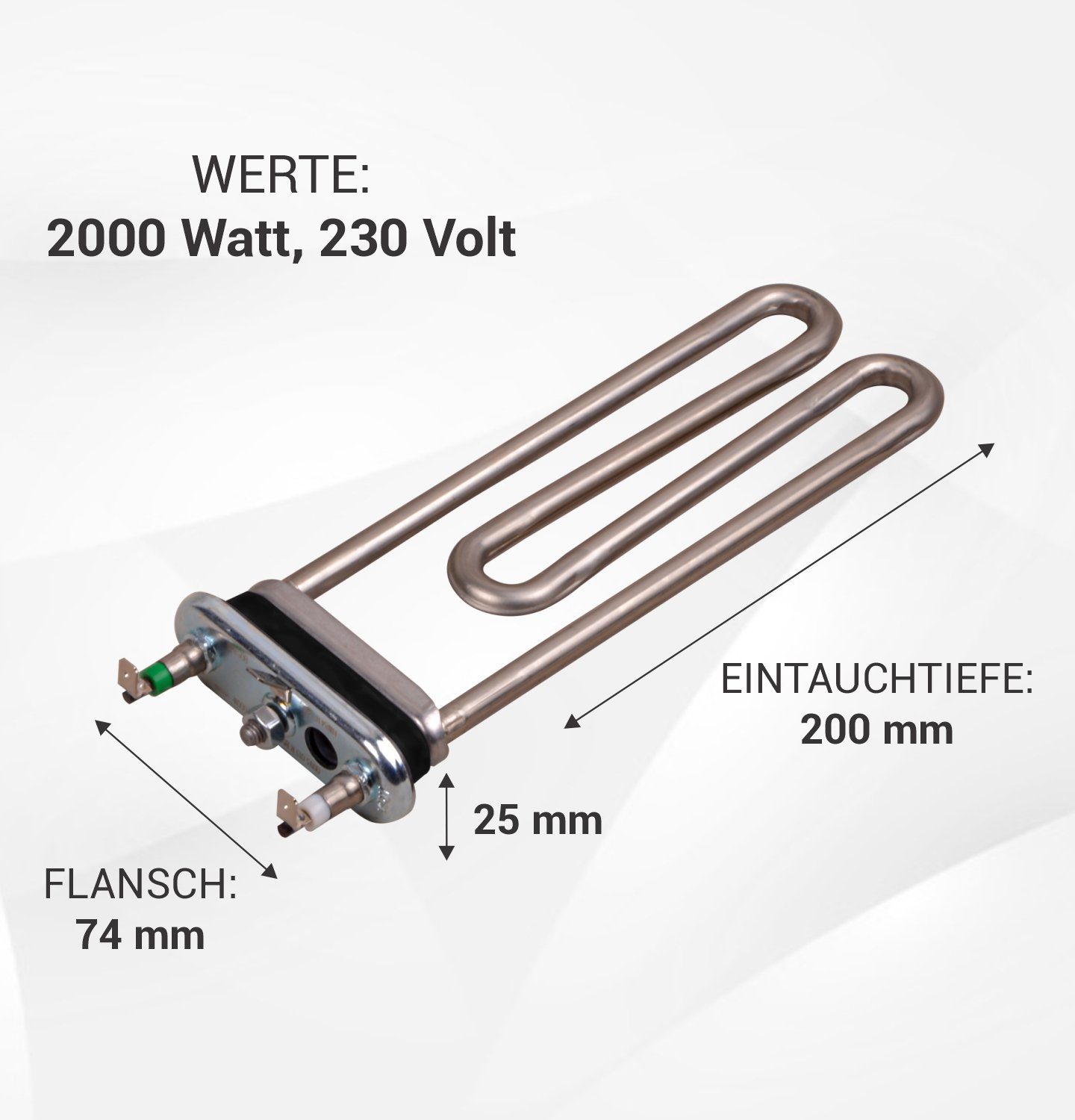 VIOKS Heizkörper Heizelement Ersatz für Bosch 12024403 Heizstab