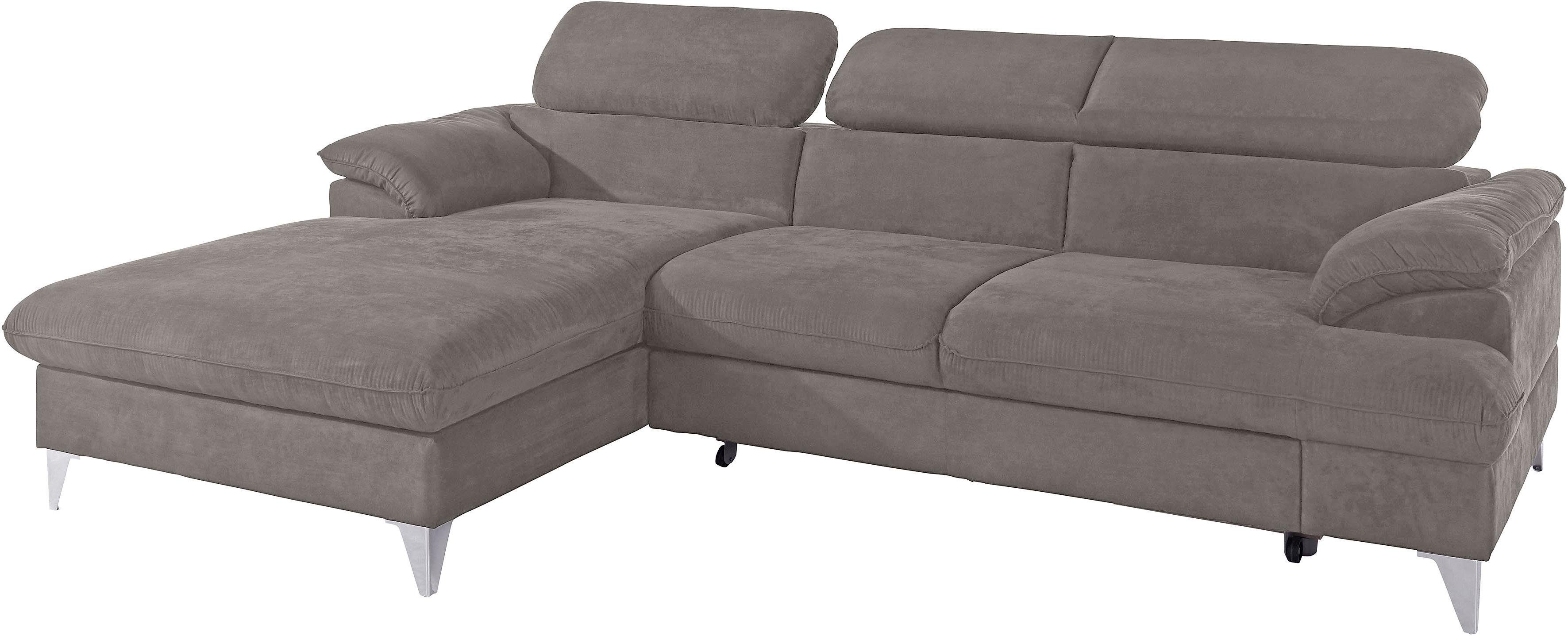 COTTA Ecksofa "Caluso L-Form", mit Kopfteilverstellung, wahlweise mit Bettf günstig online kaufen