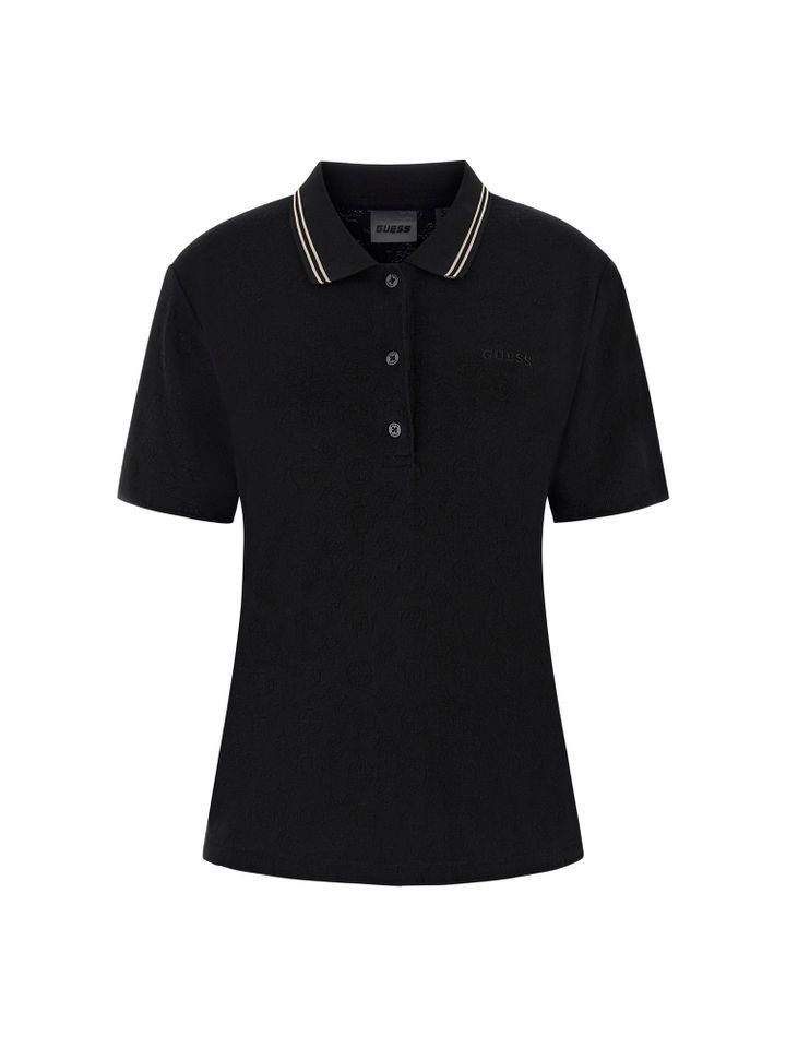 Guess Poloshirt – Enganliegendes Kurzarmshirt mit günstig online kaufen