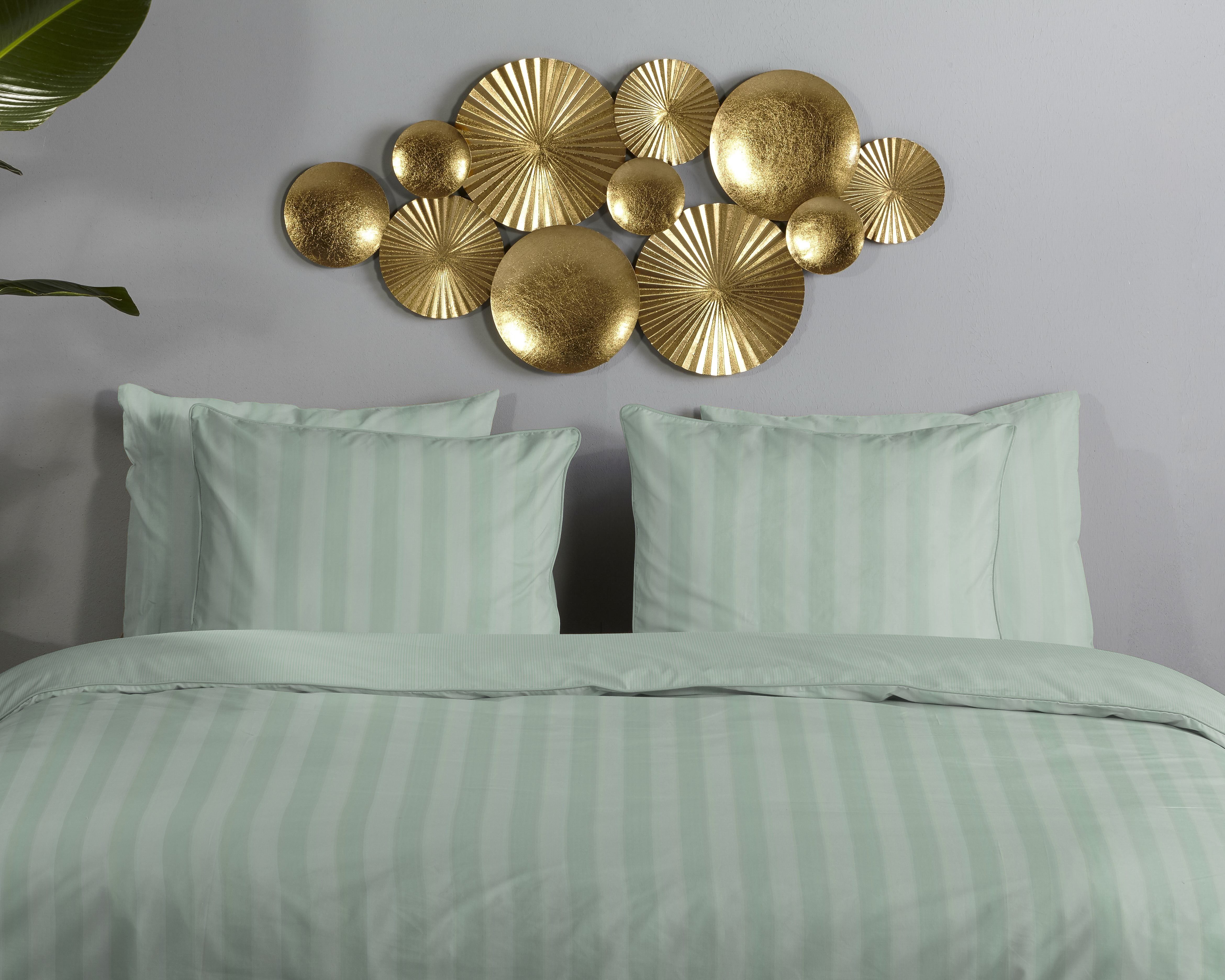Descanso Kissenbezüge Hotel Sevilla, (1 Stück), Baumwolle, Mako-Satin, 1 Stück, Luxe, Streifen, uni