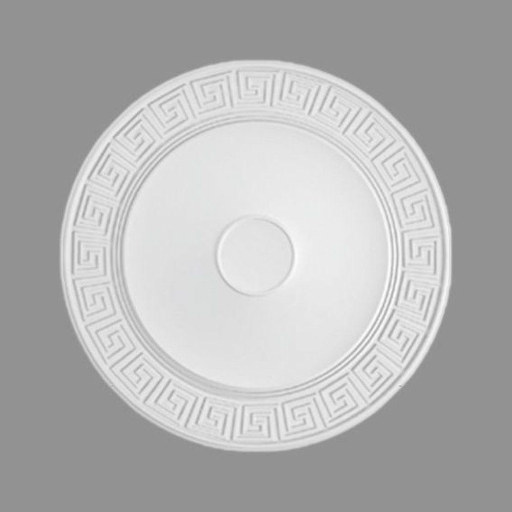 PROVISTON Wanddekoobjekt Stuckrosette, Polystyrol, Weiß 430 Durchmesser mm
