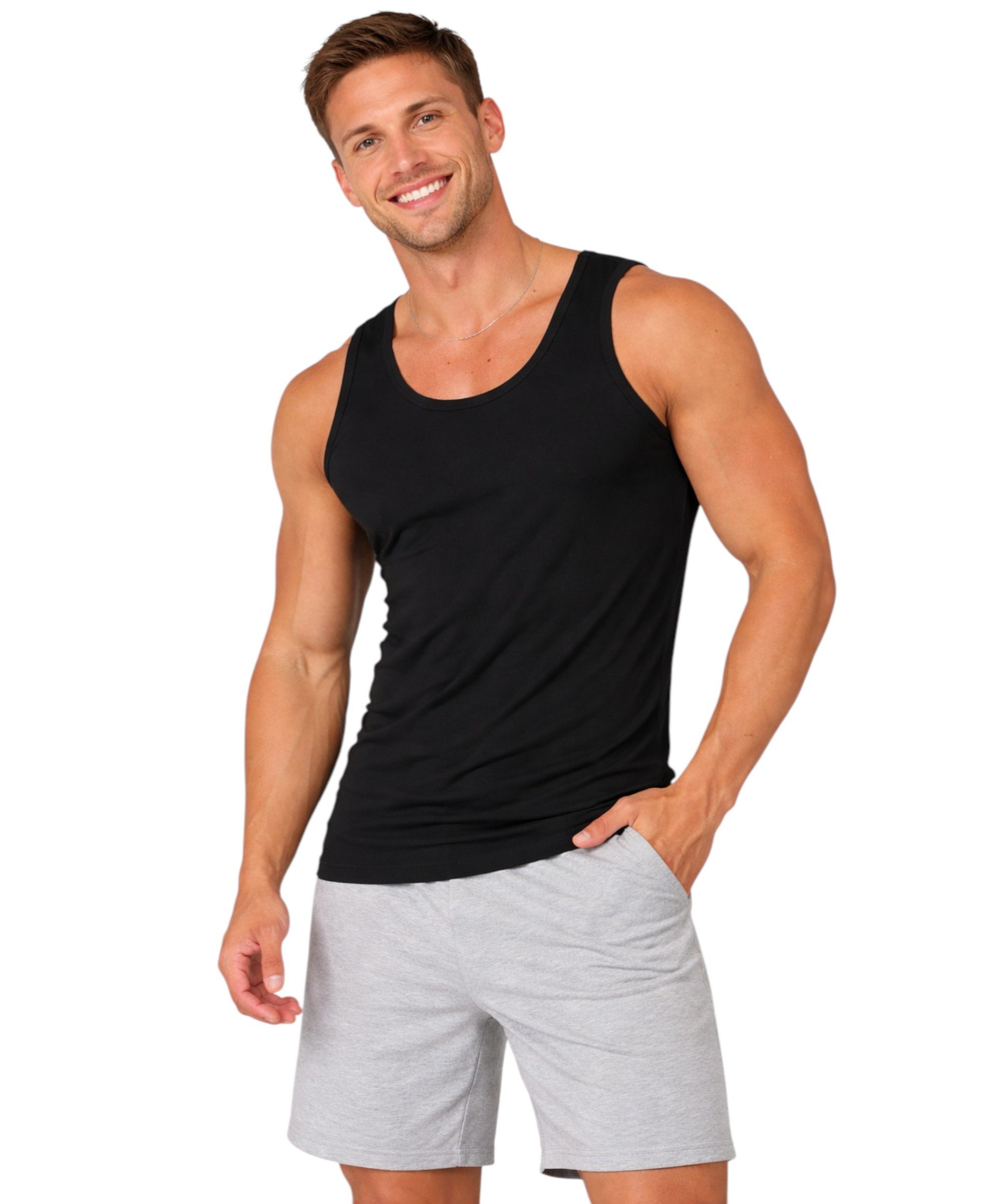 Seher/Tutku Unterhemd 6er-10er Pack Herren Unterhemden Tank Tops 100% Baumwolle S-3XL (10-St., Multipack) Atmungsaktiv und hautfreundlich – Bild 2 von 5