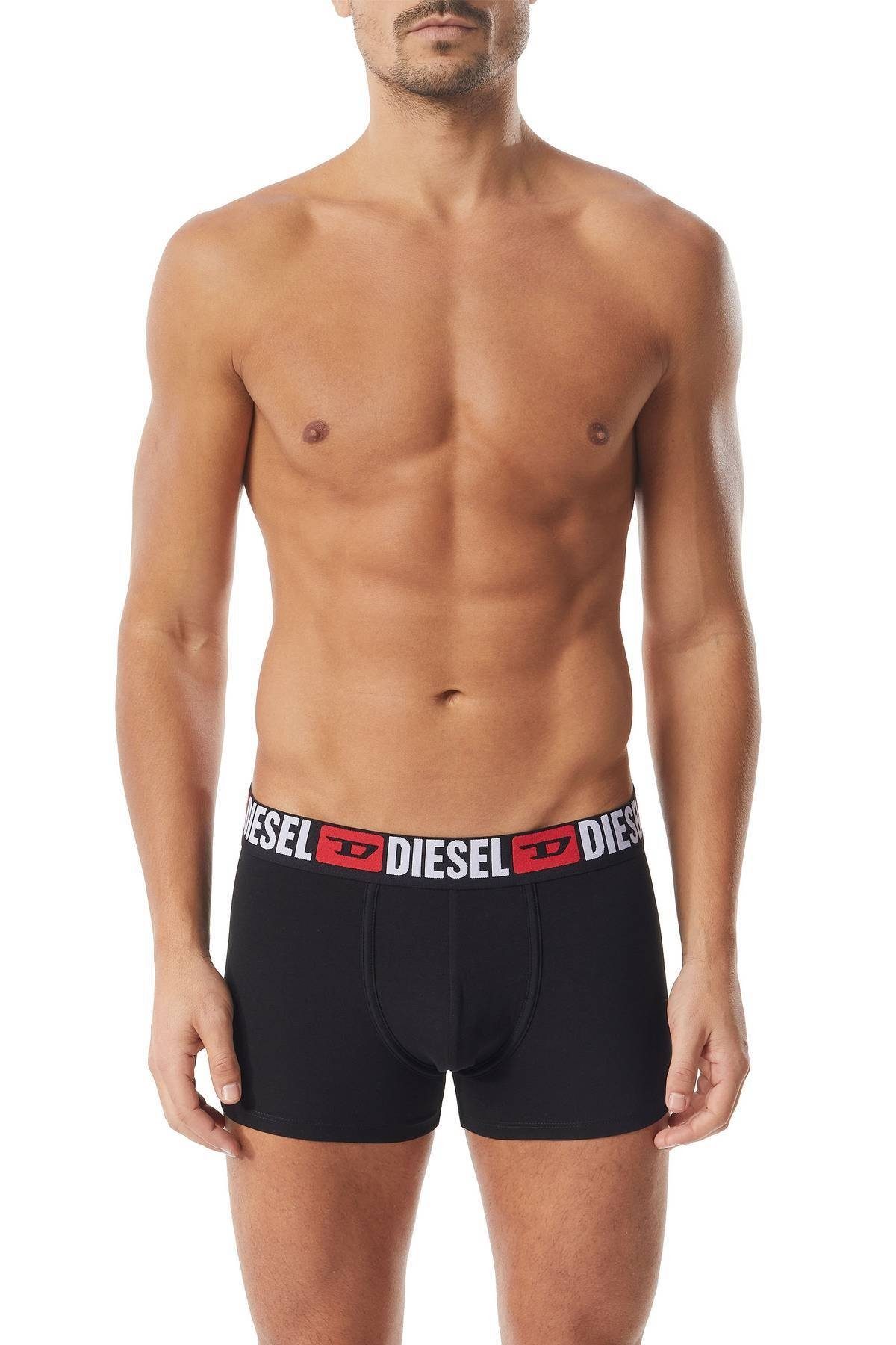 Boxer UMBX-DAMIENTHREEPACK Diesel Herren Boxershorts Schwarz/Weiß - Pack 3