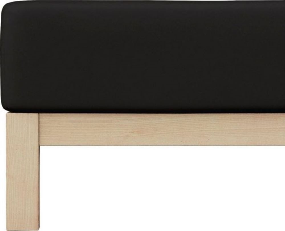 Adam Matheis Spannbettlaken Adam Matheis Spannbetttuch Mako-Jersey 90 x 190-100 x 200 cm Schwarz, 100% supergekämmte Mako-Baumwolle, Reaktivfärbung, Fullflexgummi