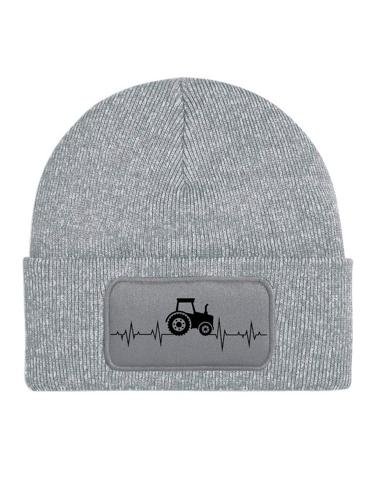 Youth Designz Beanie Heartbeat Traktor Unisex Beanie Mütze für Herren & Damen mit trendigem Motiv
