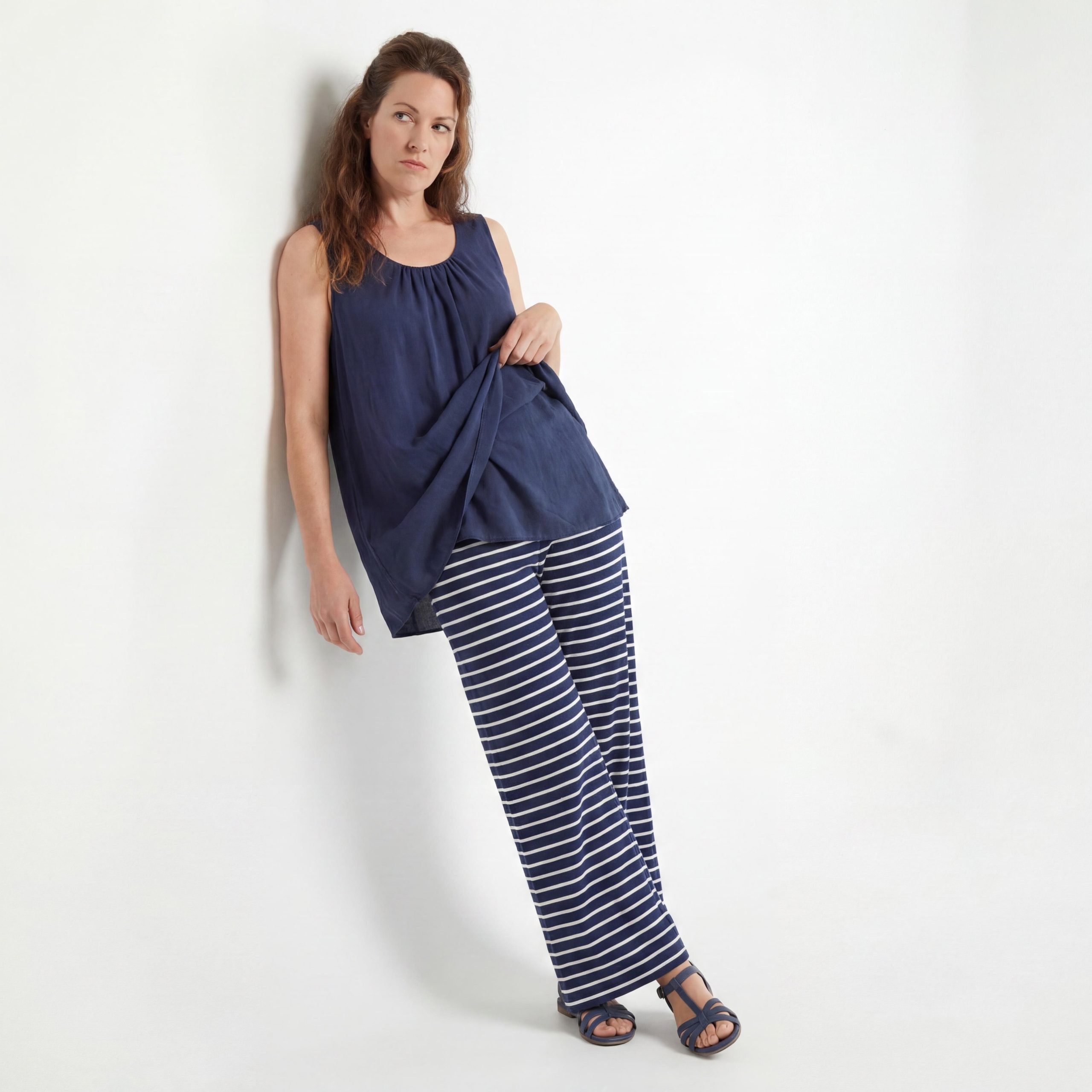 OriginalYou Trägertop Damen Long Top Sommer Oberteil ärmelloses Strandshirt mit Innentop für blickdichten Tragekomfort, erhältlich von 36-50 – Bild 3 von 5