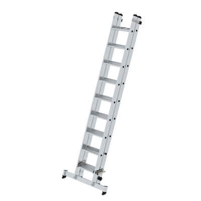 Munk Anlegeleiter »Stufen-Schiebeleiter 2-teilig mit nivello®-Travers« (Stufen-Schiebeleiter 2-teilig mit nivello®-Traverse 2x9 Stufen)