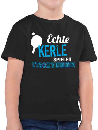 Shirtracer T-Shirt Echte Kerle spielen Tischtennis (1-tlg) Kinder Sport Kleidung