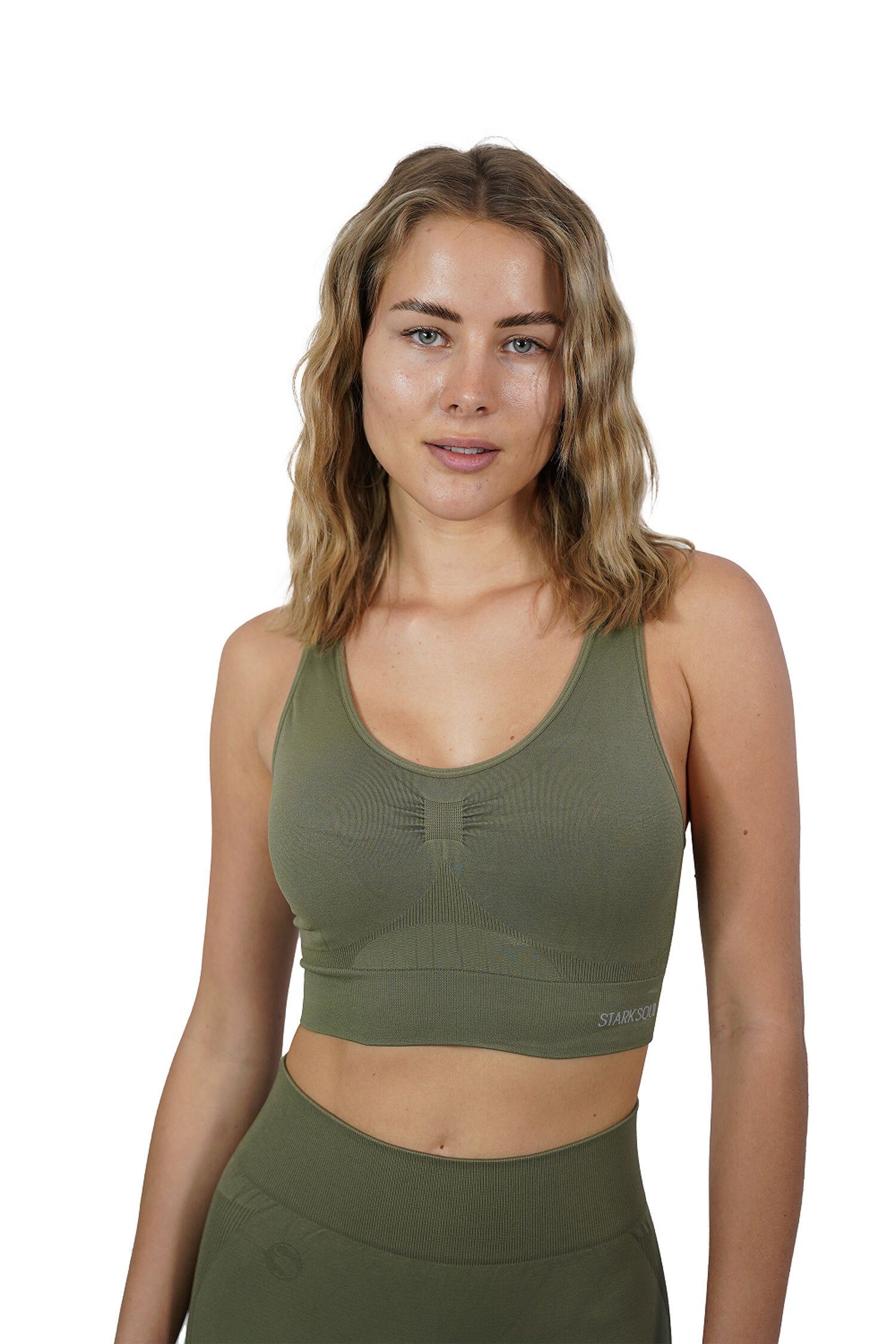 Stark Soul® Sporttop geeignet Sportarten khaki Belastbarkeit leichter mit für