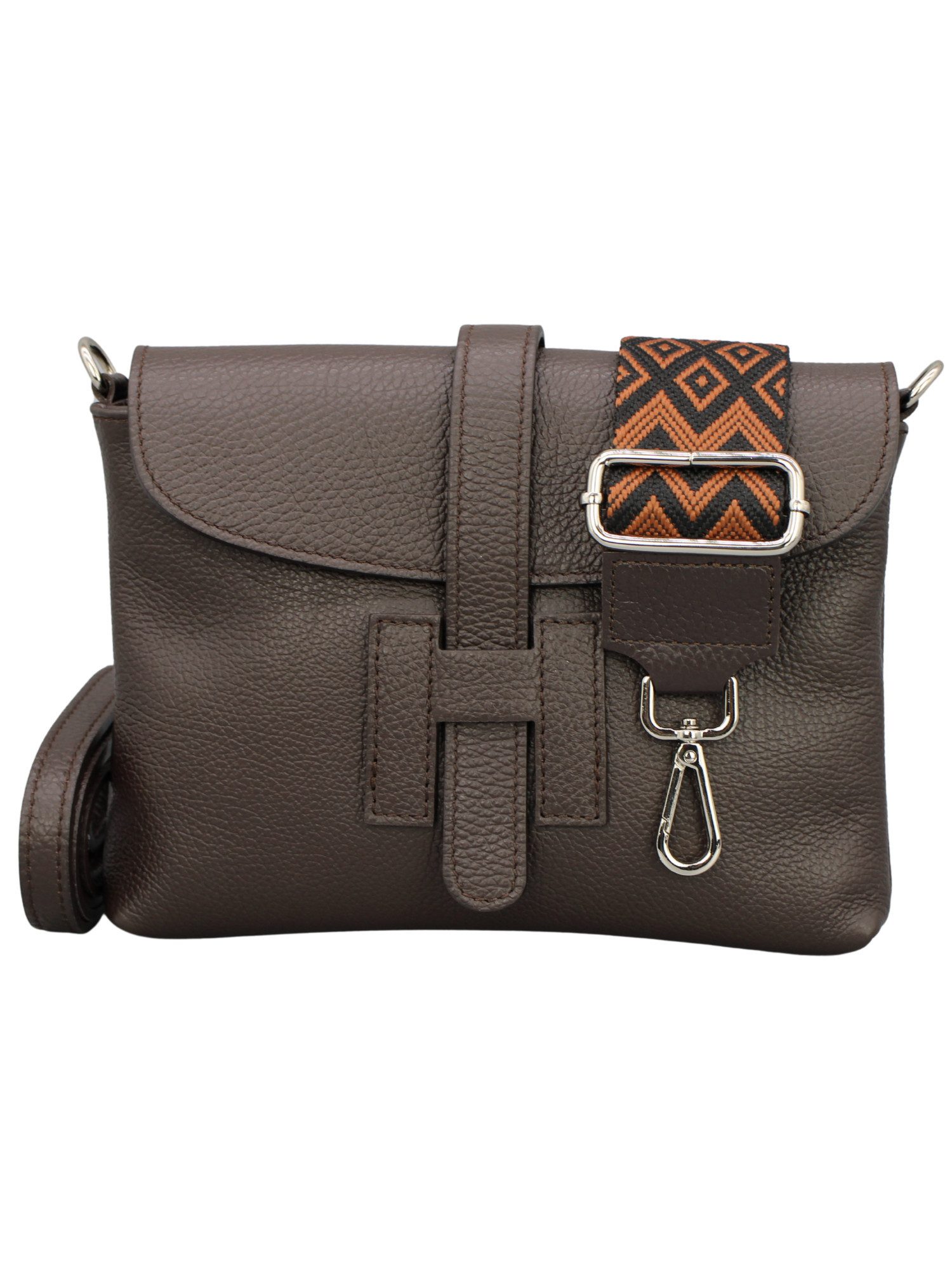 Adel Bags Schultertasche Helen Umhängetasche aus echtem Leder mit 2 verstellbaren Riemen