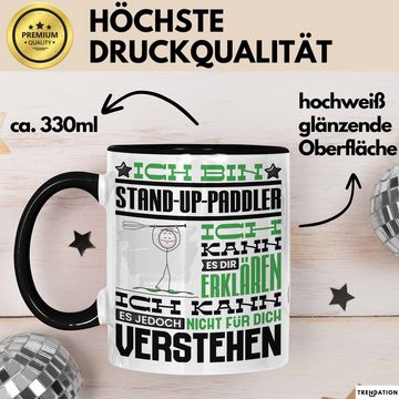 Trendation Tasse Stand-Up-Paddler Geschenk Tasse Lustige Geschenkdiee für einen Stand-U