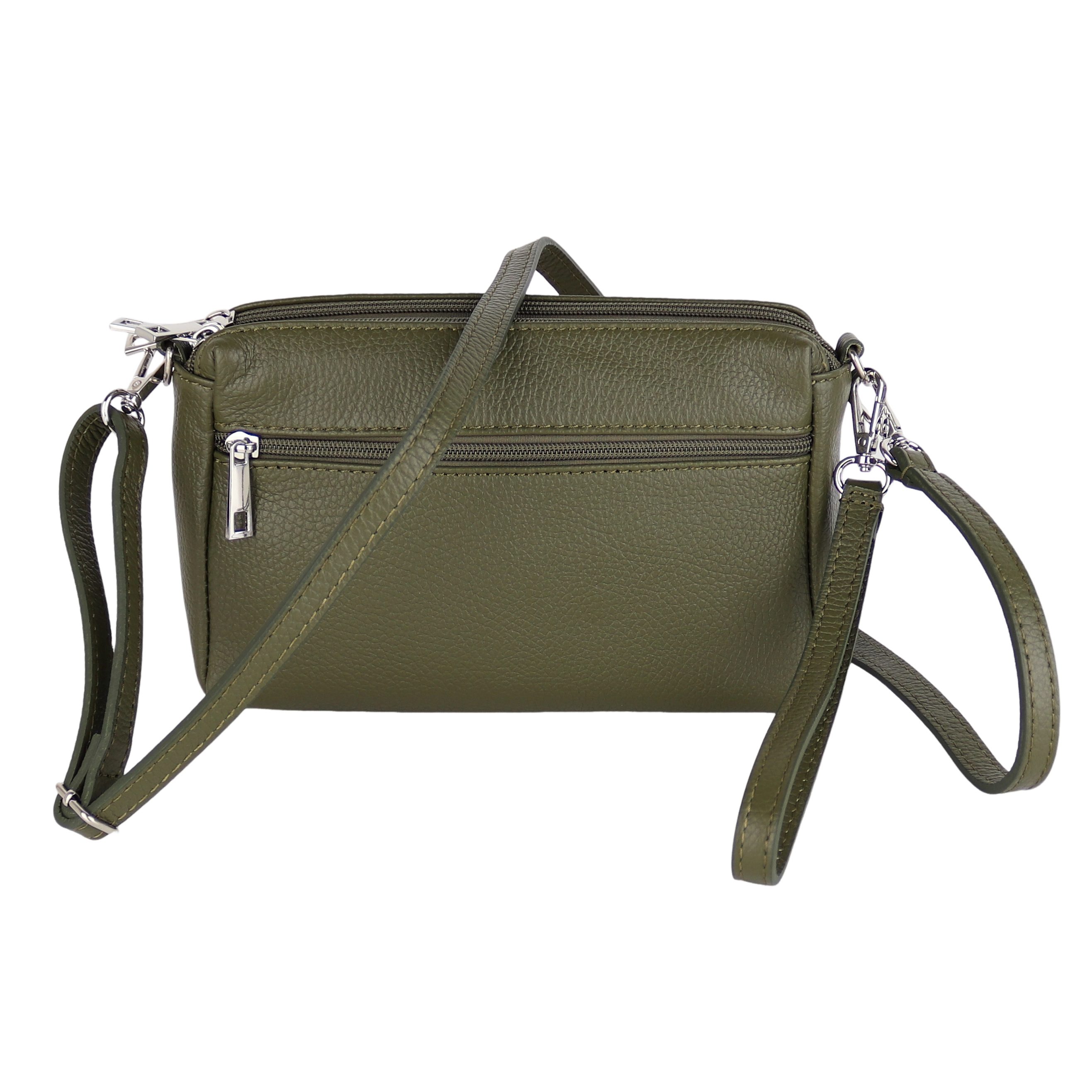 Umhängetasche Damen Crossbody Bag, aus Echtleder,Made in Italy