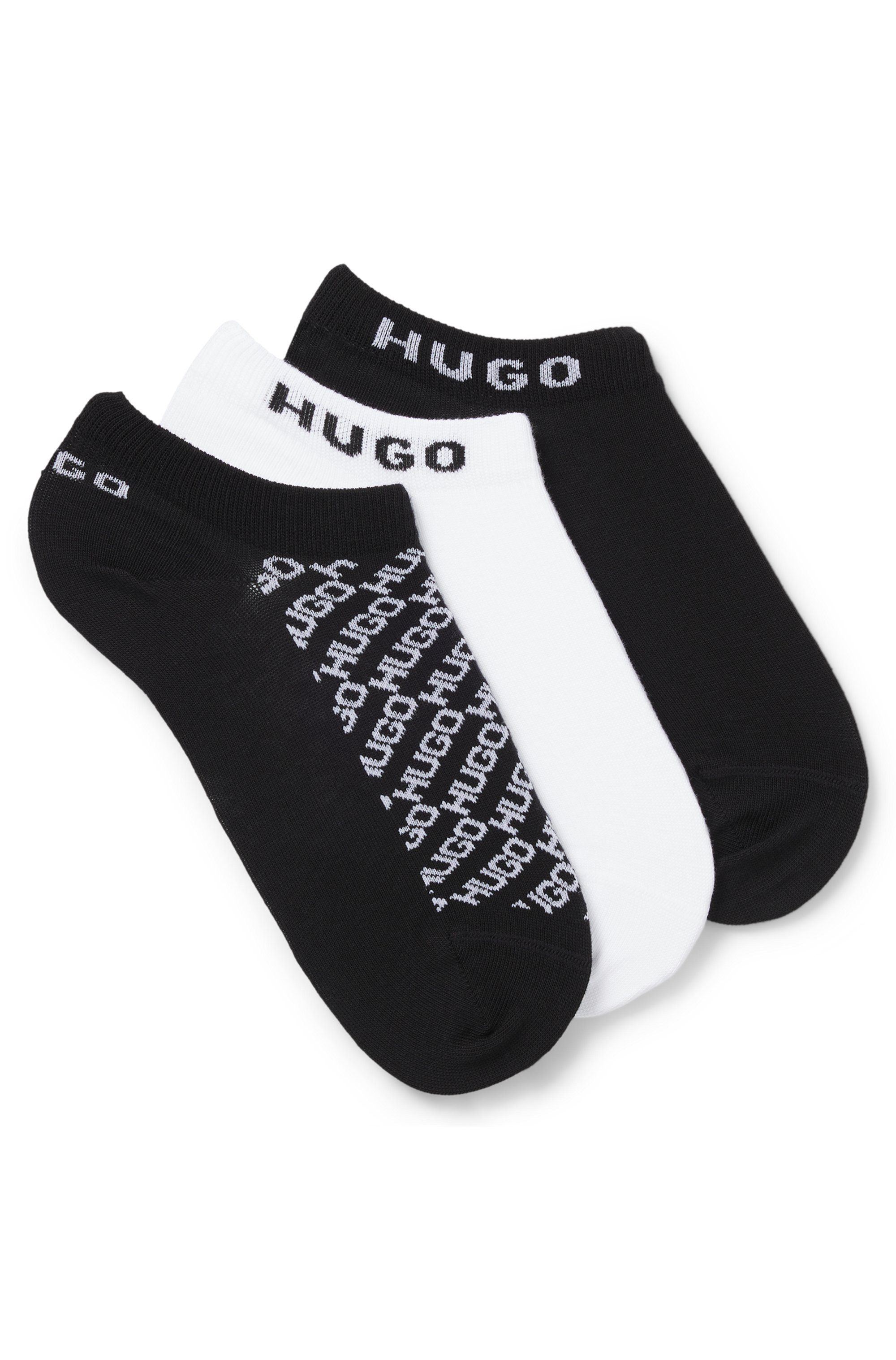 HUGO Sneakersocken 3P AS SLANTMONO CC W (3-Paar) mit Logo Details günstig online kaufen
