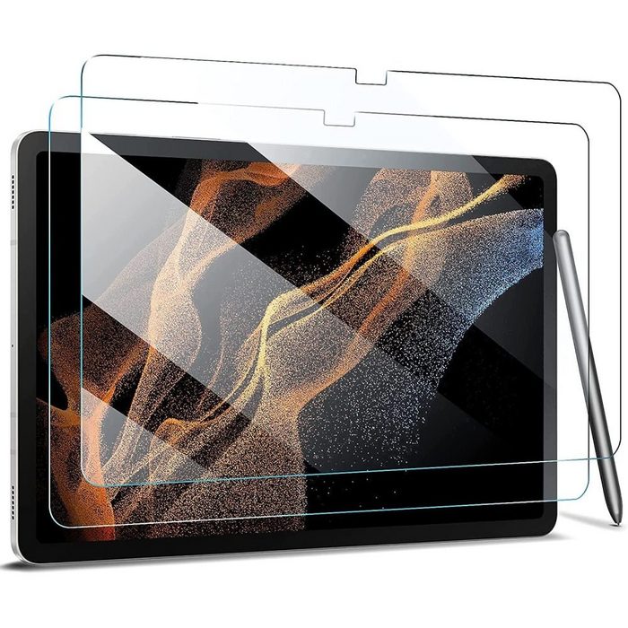 GelldG Schutzfolie 2 Stück Displayschutzfolie für Samsung Galaxy Tab S8 Ultra 14.6 Zoll (2-St)