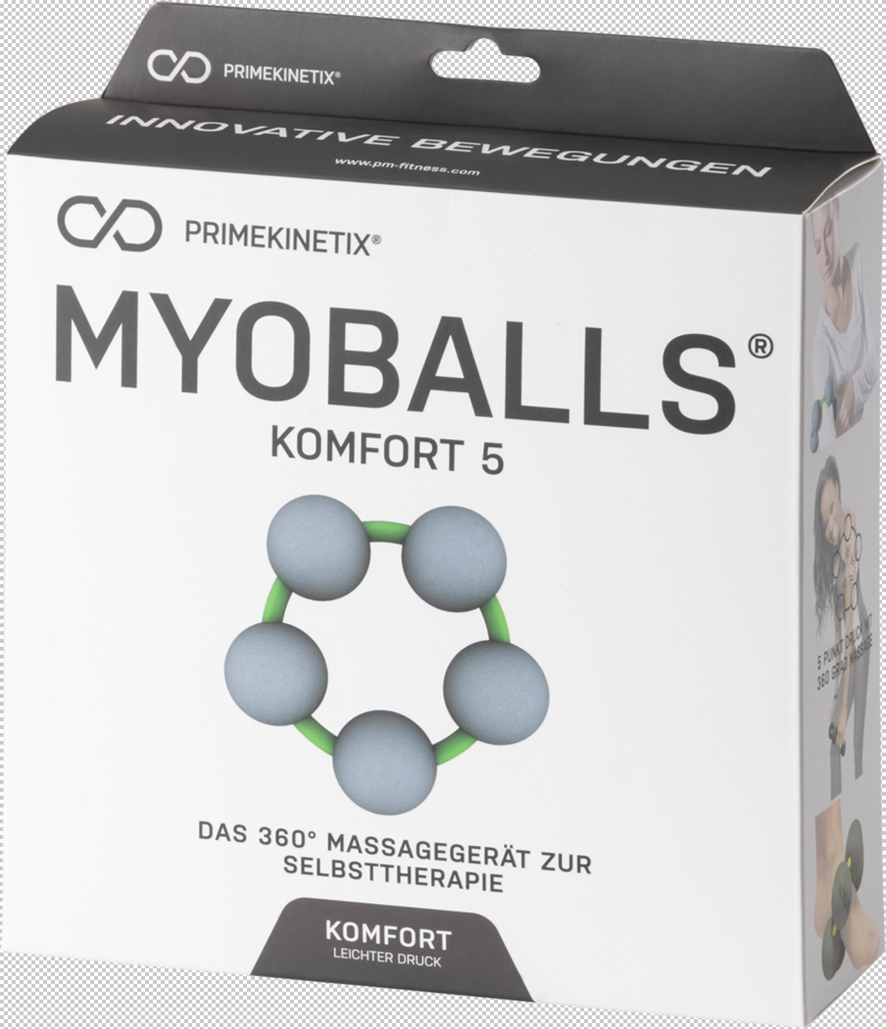 Primekinetix Massagegerät MYOBALLS COMFORT 5 GRAU