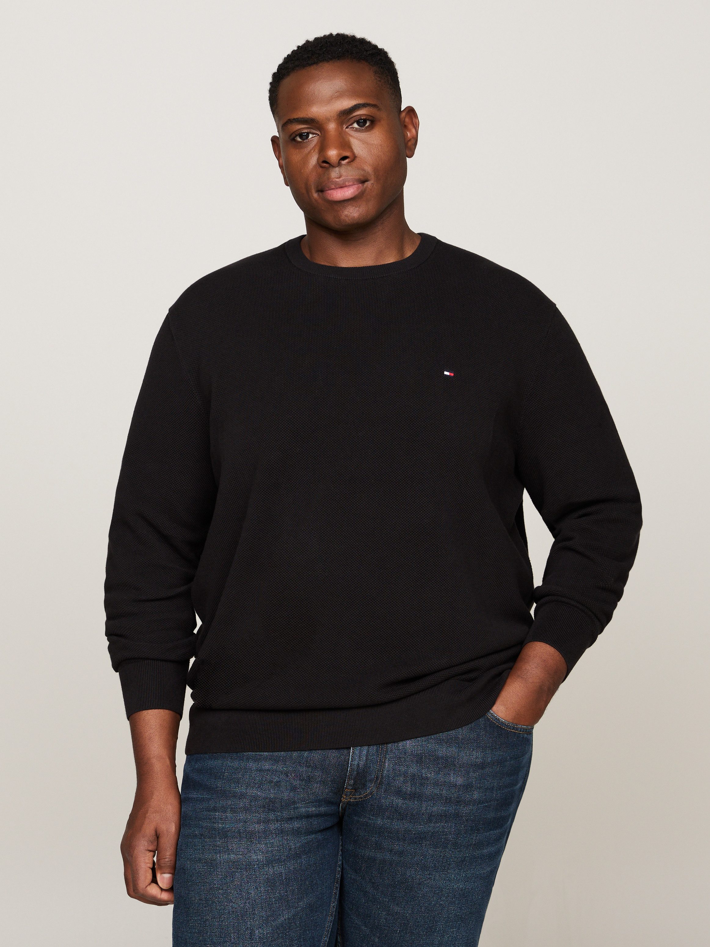 Tommy Hilfiger Big & Tall Rundhalspullover günstig online kaufen