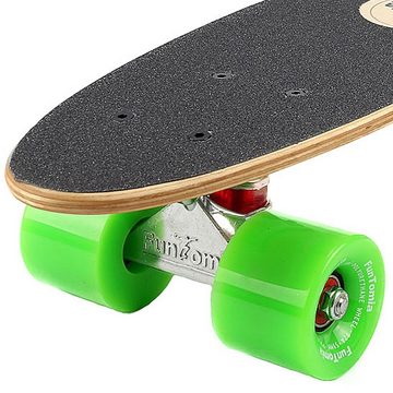 FunTomia Miniskateboard Mini-Board Skateboard mit Mach1 ABEC-9 Kugellager aus 7 Schichten Ahornholz