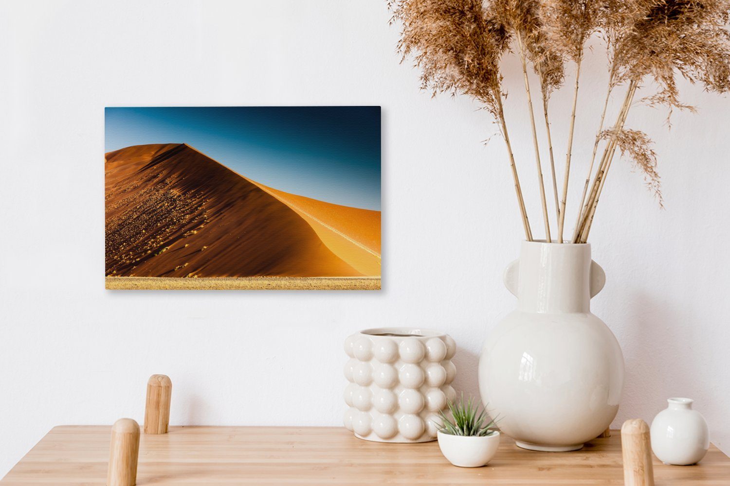 OneMillionCanvasses® Leinwandbild Sanddüne in der afrikanischen des St), 30x20 Namibia, Leinwandbilder, cm Aufhängefertig, Wüste Wanddeko, Wandbild (1