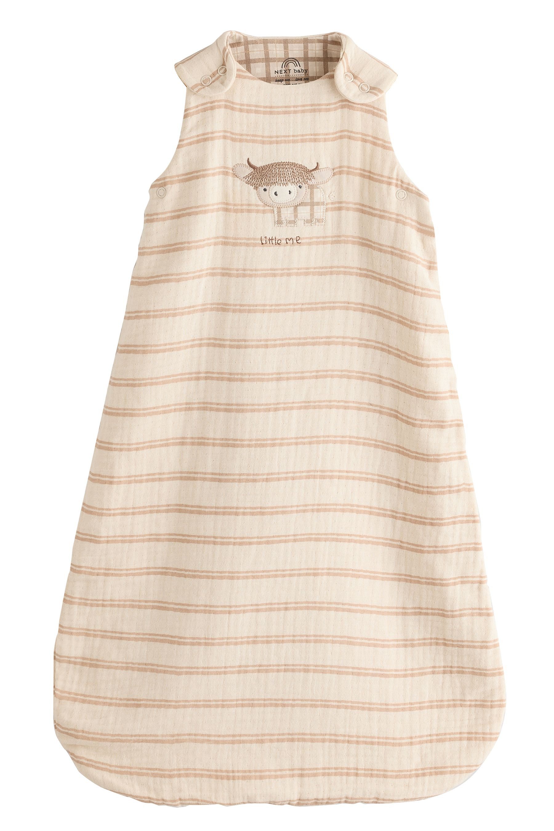 Babyschlafsack 1 Tog Baby Schlafsack aus 100 % Baumwollmusseline