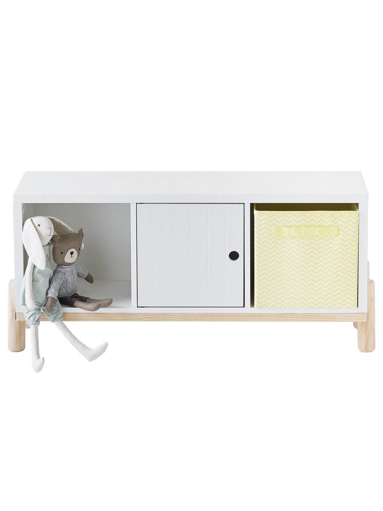 vertbaudet Kinderregal Kinderzimmer Полкиlement mit Füßen, 3 Fächer