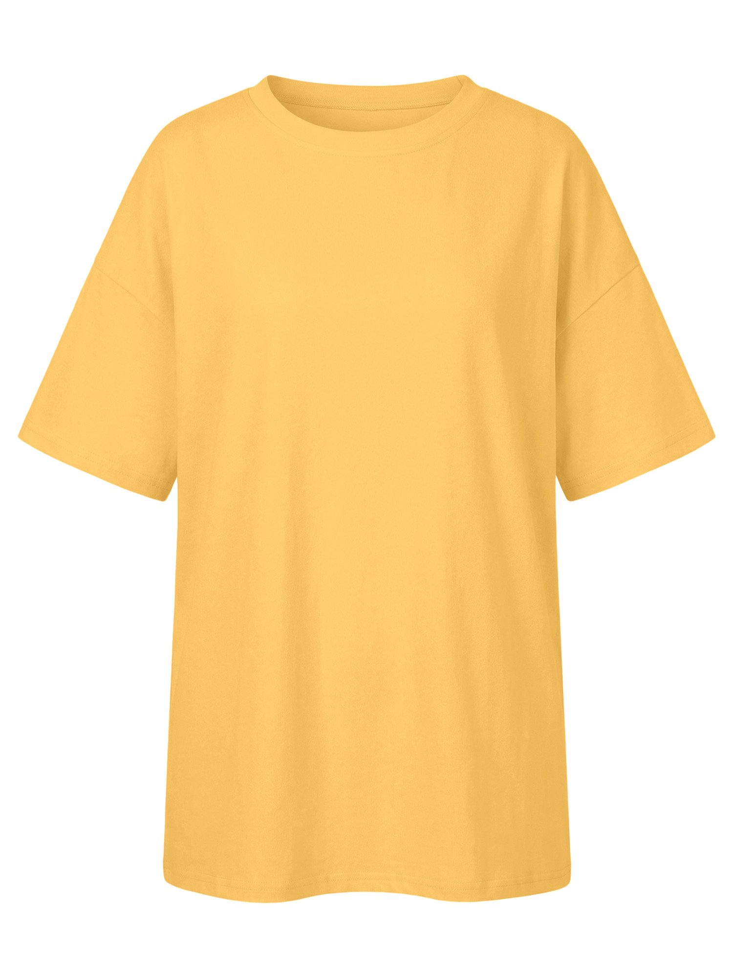 Imily Bela T-Shirt Damen Freizeit Oberteile (Packung, 1-tlg., 1per-Pack) Einfarbig