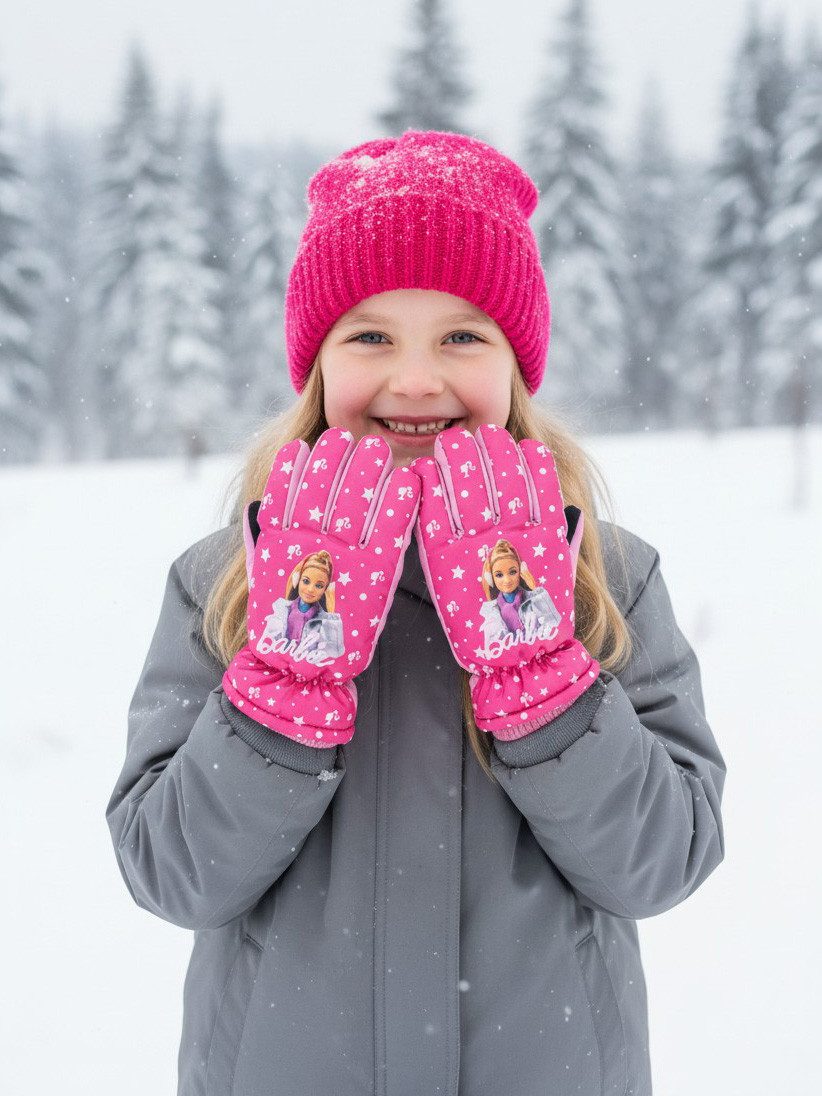 United Labels® Skihandschuhe Barbie Winter Winterhandschuhe Schneehandschuhe Handschuhe (Paar)