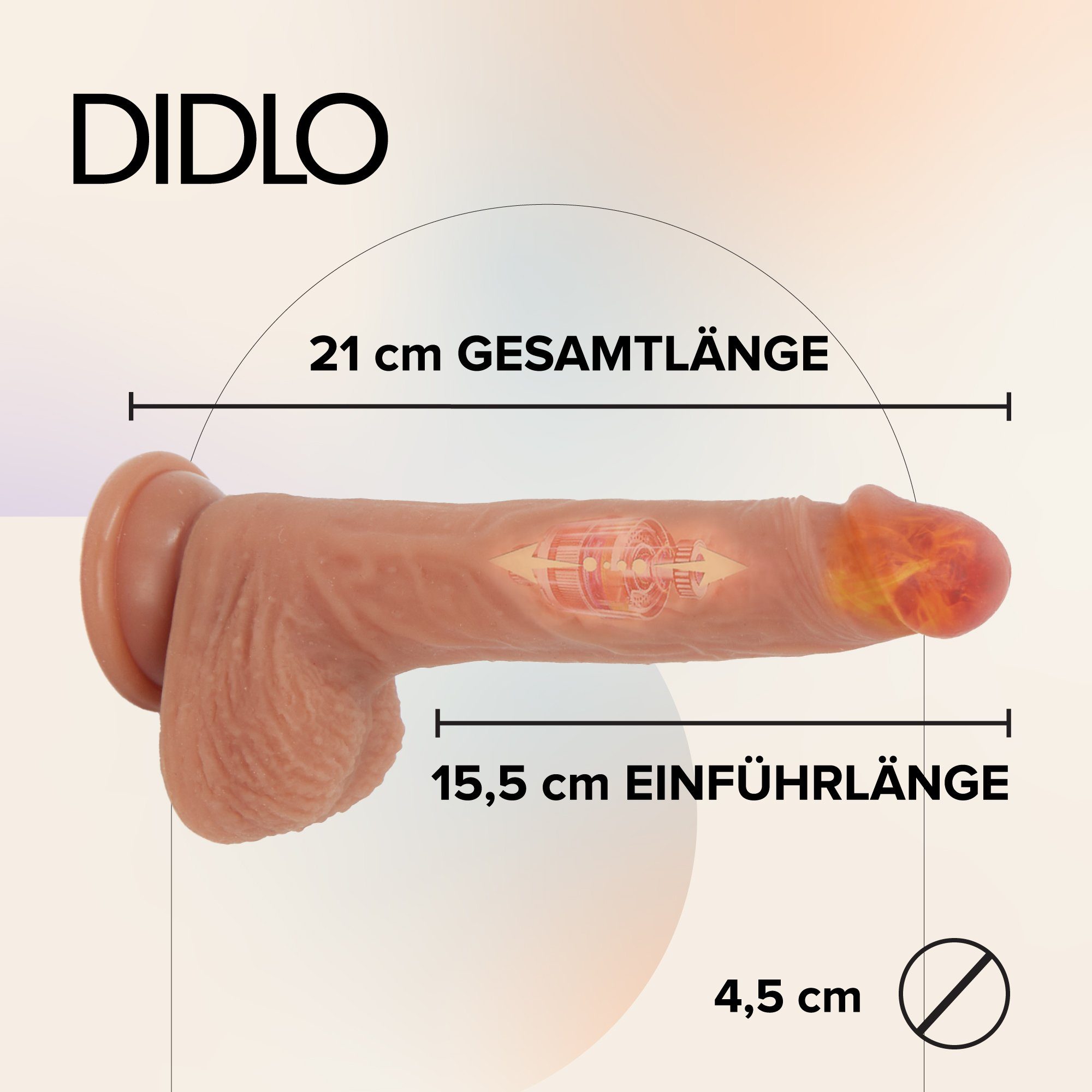 Dildo, extra Stoßfunktion mit starker DIDLO