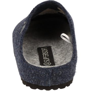 Damen Schuhe Clogs Pantoffeln 522-471 Hausschuhe "Home-Office" Navy Hausschuh