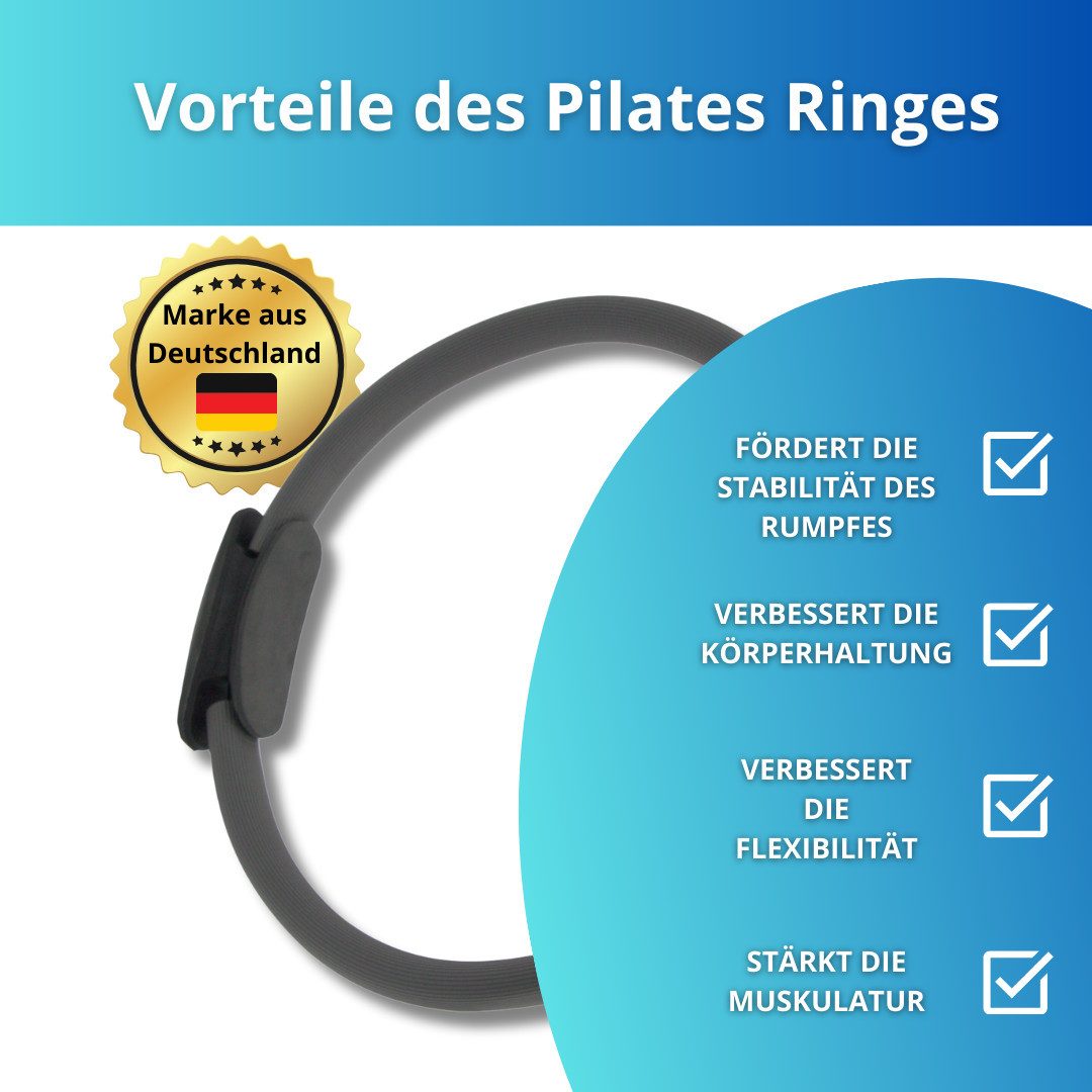 FEELVIT Pilates-Ring Ganzkörpertraining im Set (2, 5 oder 10 Stück), Umweltfreundlich (10-tlg), Ideal für jedes Geschlecht, jedes Alter und jedes Trainingslevel
