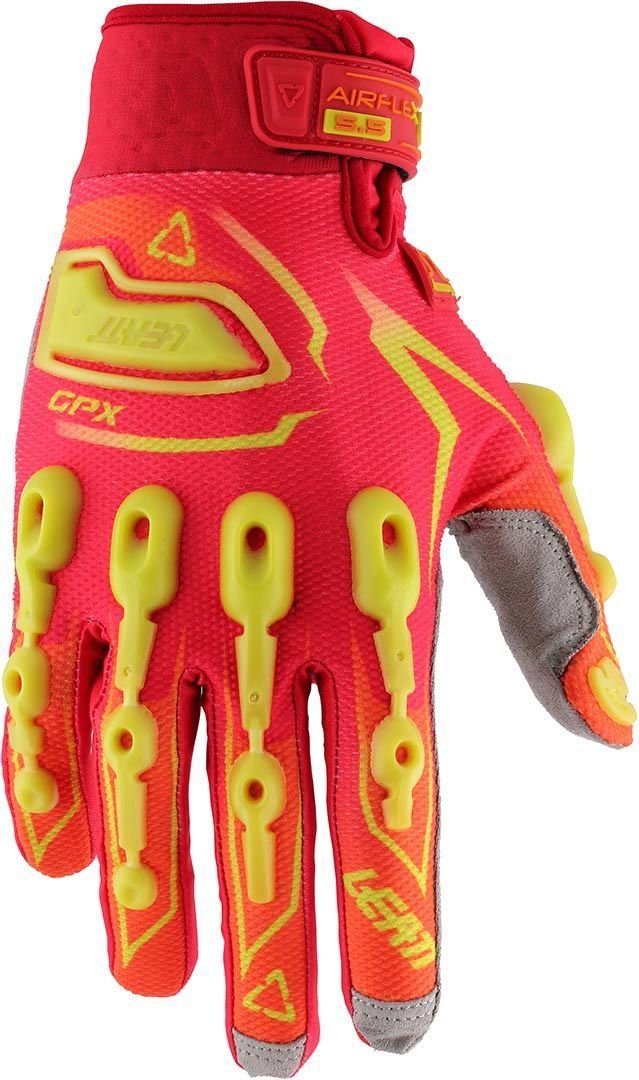 Lite Red/Yellow Handschuhe GPX Motorradhandschuhe Leatt 5.5
