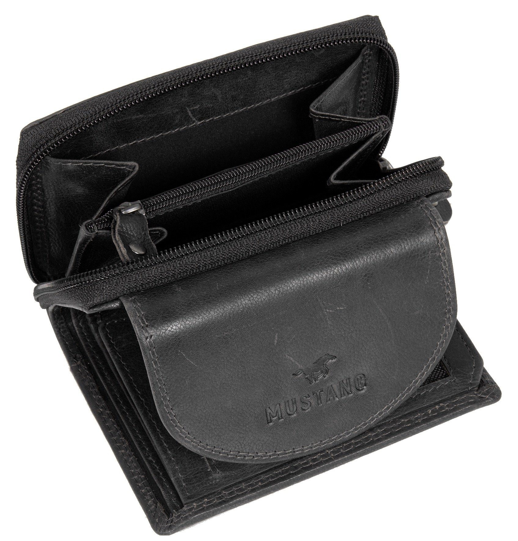 MUSTANG Geldbörse Udine leather wallet top opening, im praktischen Format günstig online kaufen