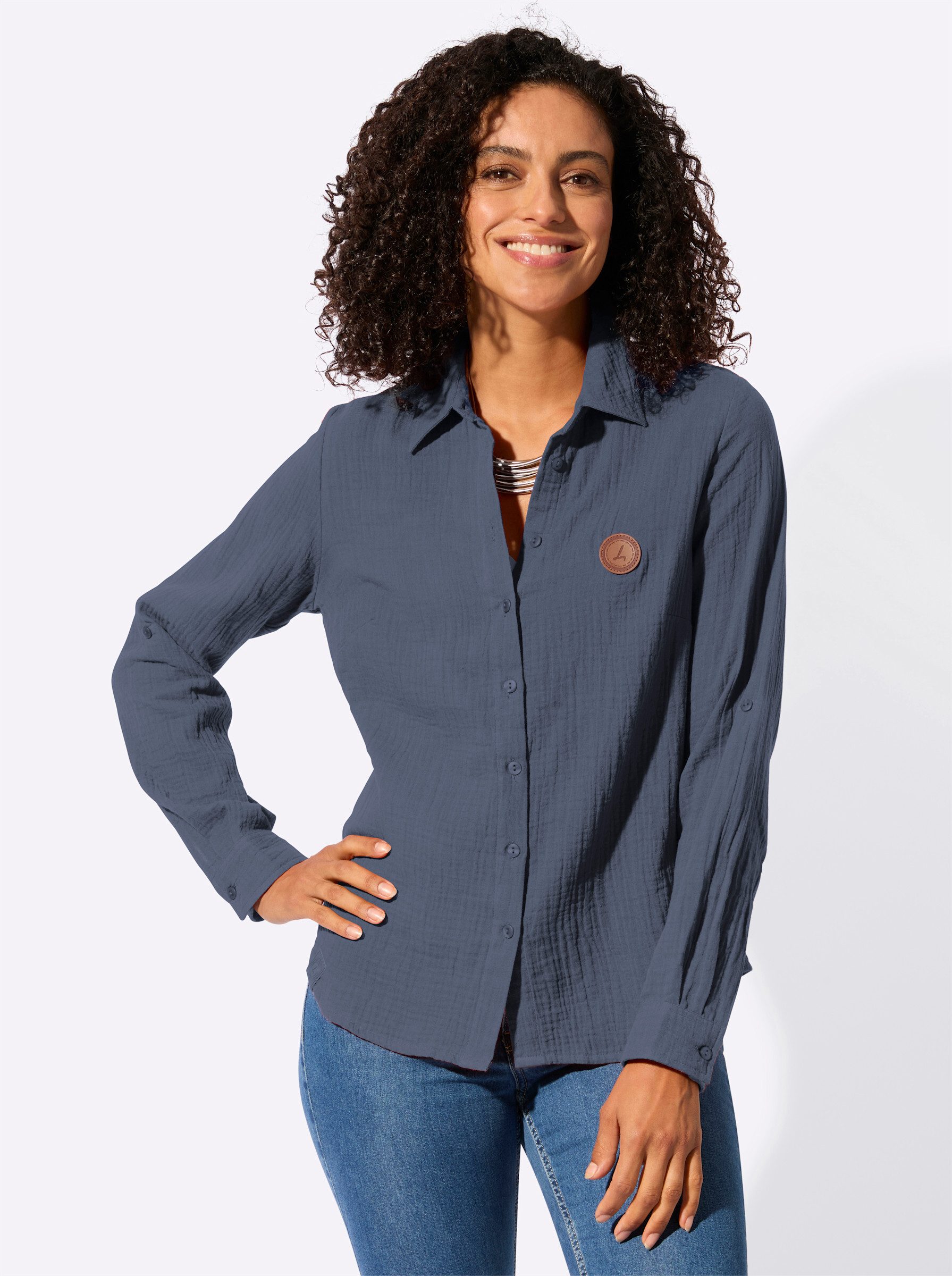 Witt Klassische Bluse Baumwollbluse . günstig online kaufen