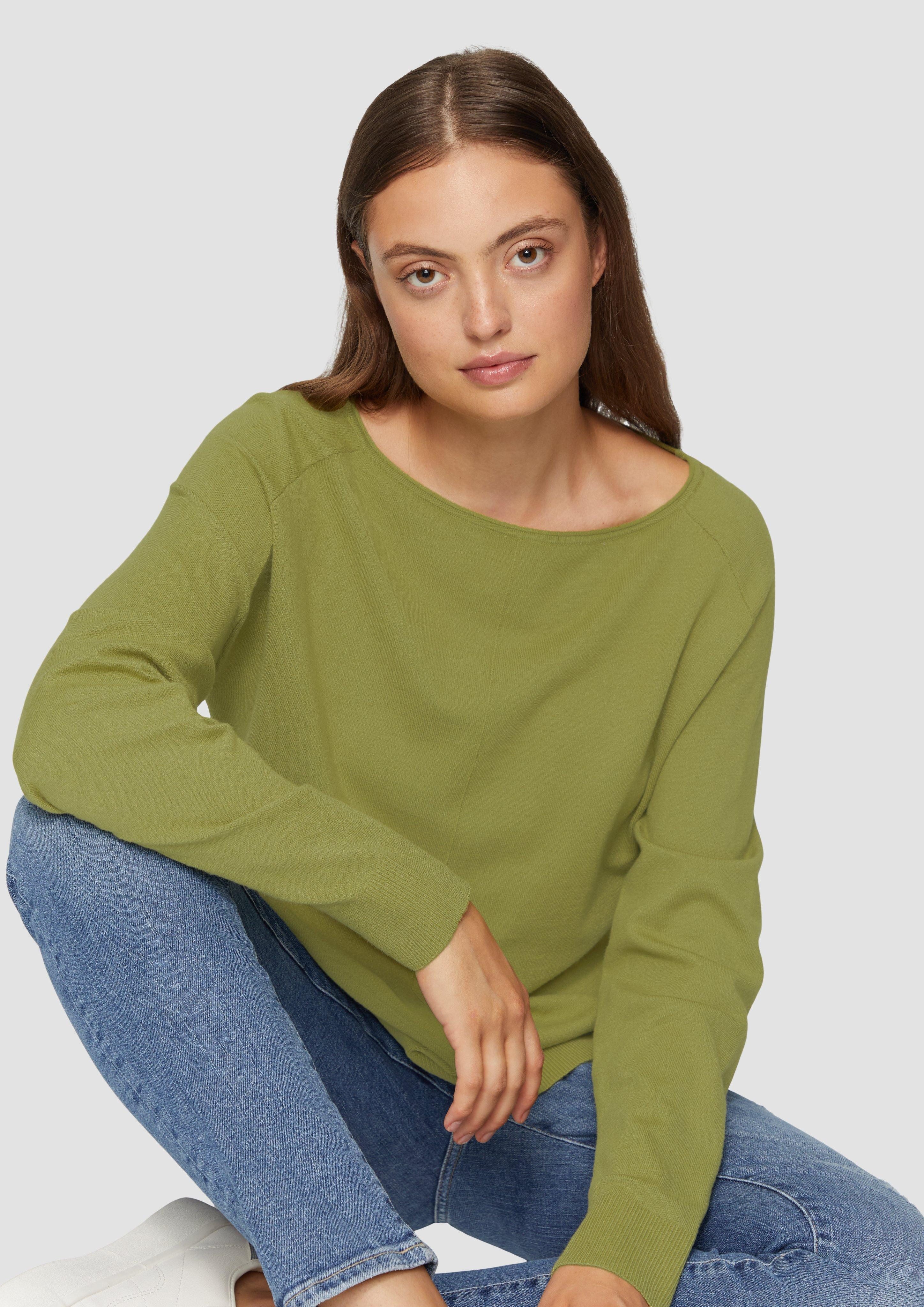 s.Oliver Strickpullover Strickpullover mit U-Boot-Ausschnitt aus günstig online kaufen