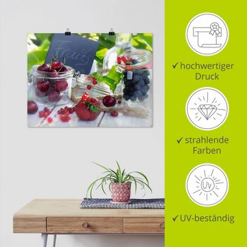 Artland Wandbild Frischer Früchte Sommer, Lebensmittel (1 St), als Leinwandbild, Poster in verschied. Größen