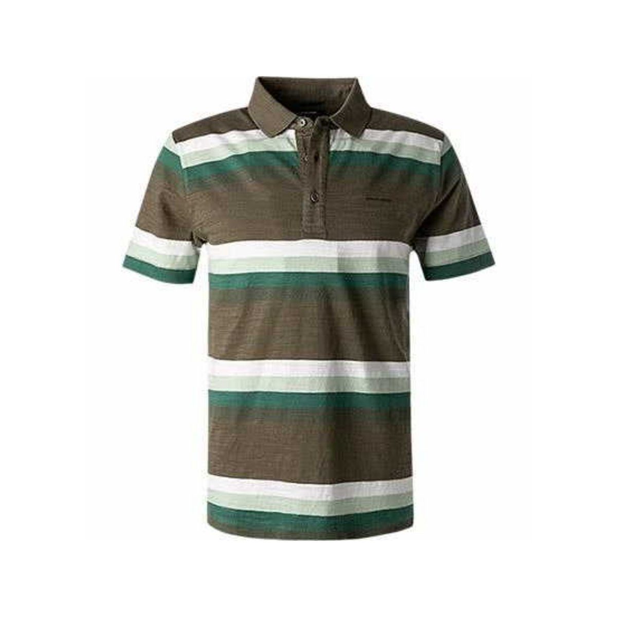 Pierre Cardin Poloshirt (1-tlg) olive fit regular