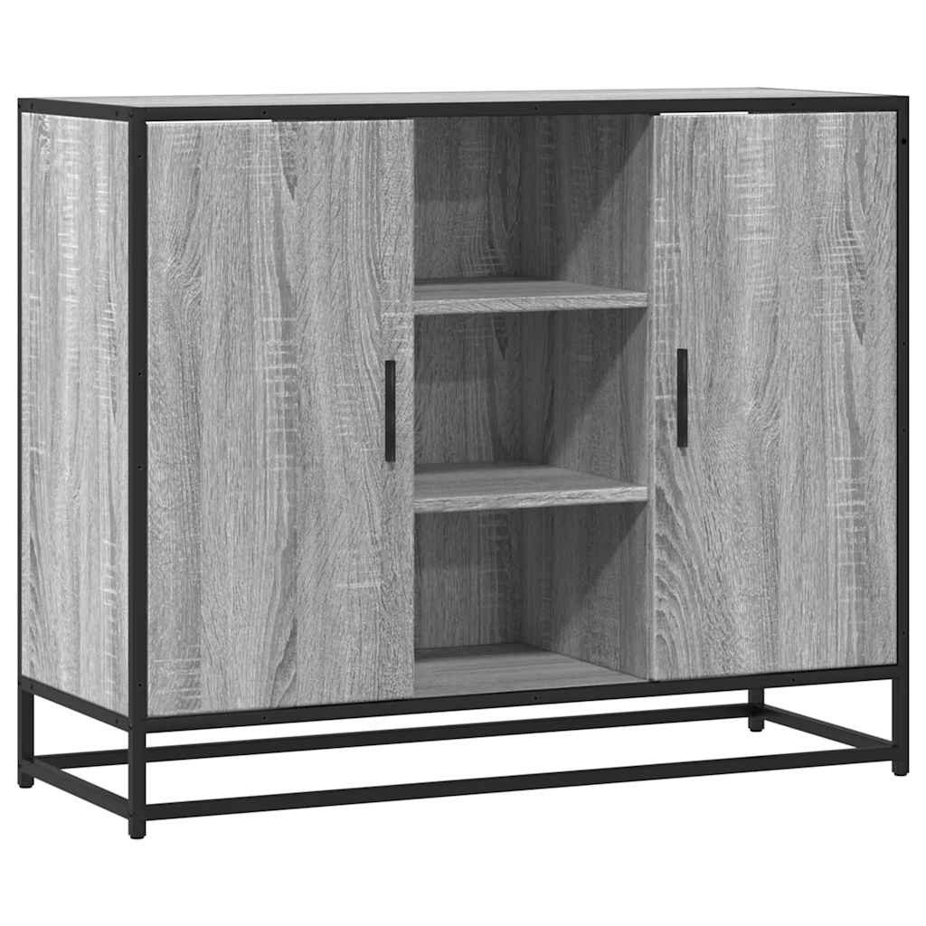 vidaXL Sideboard Sideboard Grau Sonoma 92x35x76 günstig online kaufen