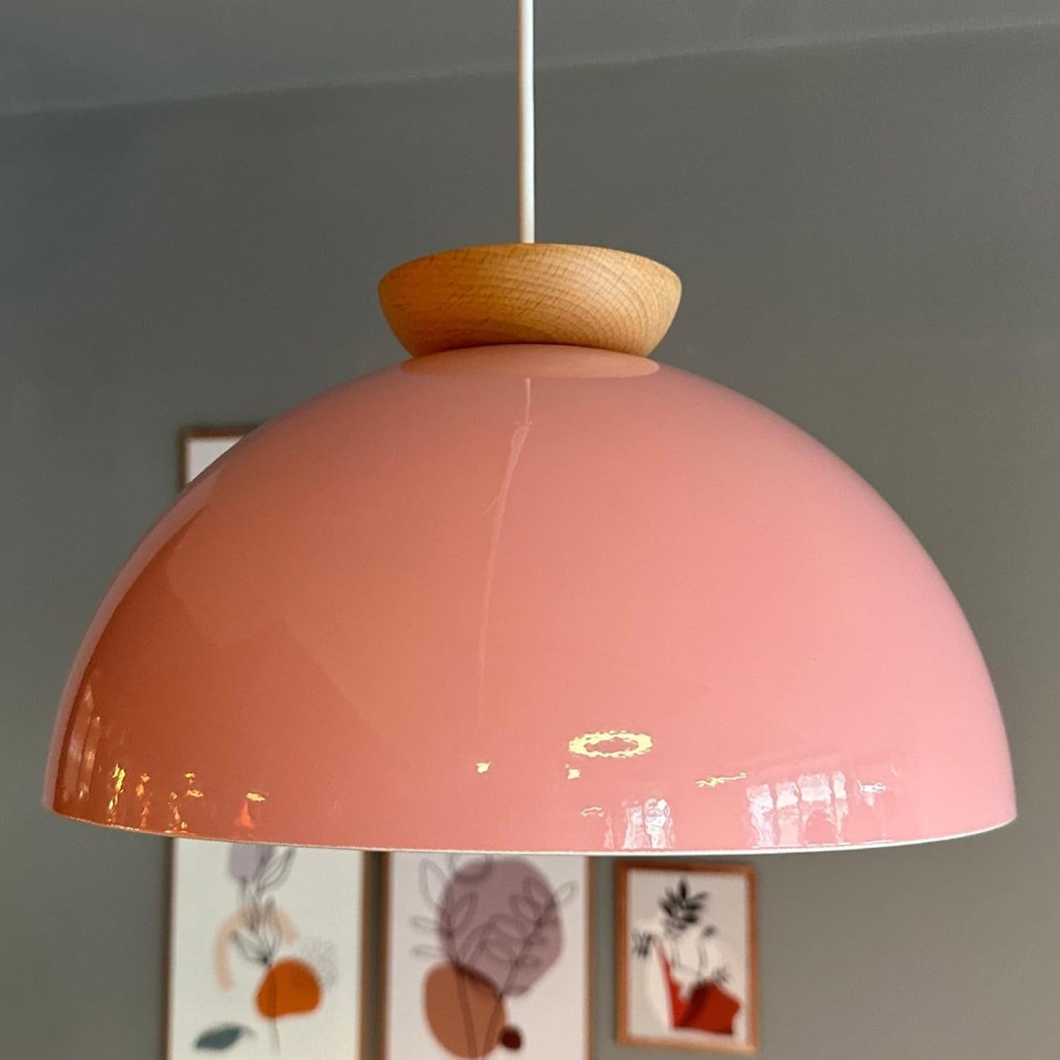 Bamyum Pendelleuchte Pendelleuchte Yimpi Hängelampe Industrial Ø30 cm, E27, Moderne Lampe, ohne Leuchtmittel